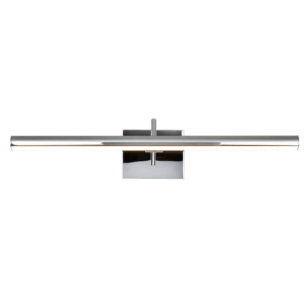 Procyon 24 in. ETL Certified Integrated LED Bathroom Lighting Fixture in Polished Chrome