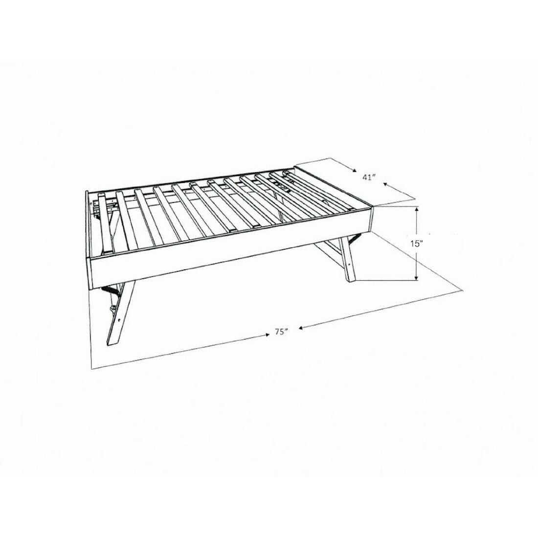 Somette Boho Daybed and Pop Up Bed with Linen Aqua Mattress Barbados