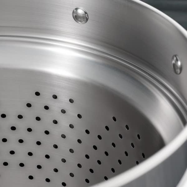 14 Piece Tri-Ply Clad Stainless Steel Cookware Set with Glass Lids