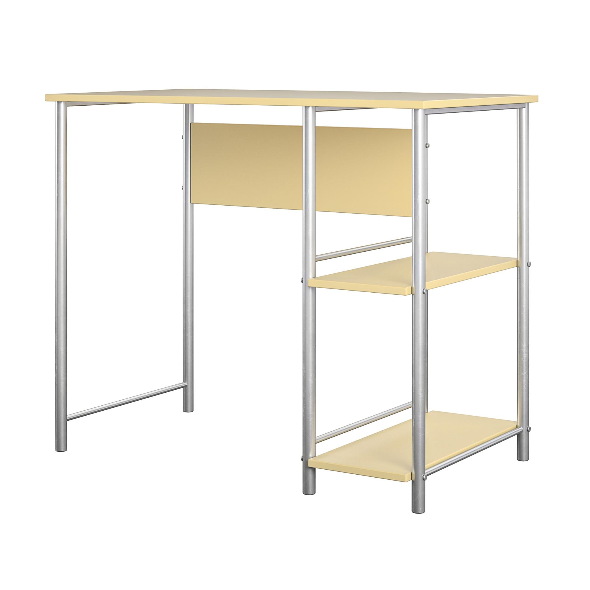 Mainstays Basic Metal Student Computer Desk, Yellow