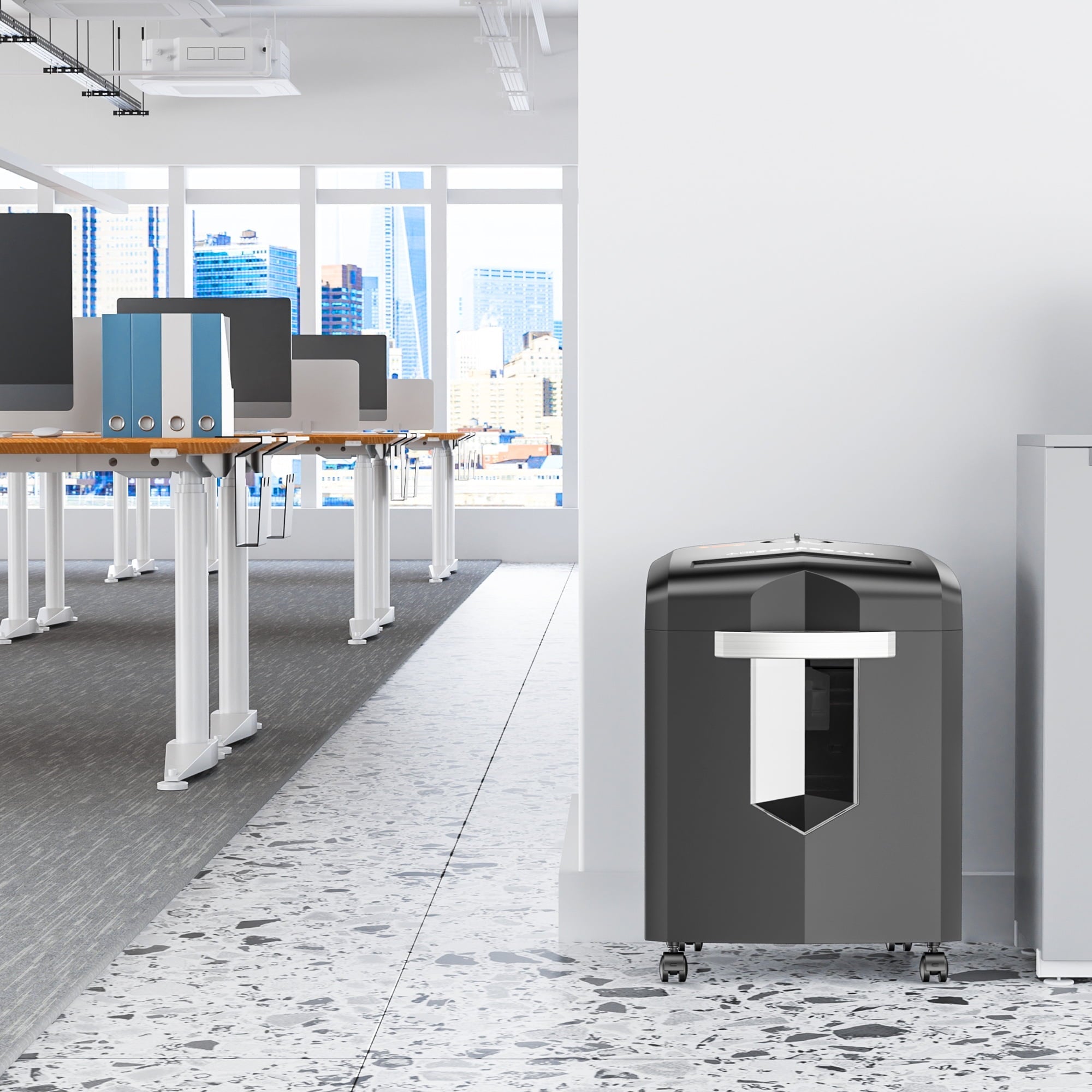 Bonsaii 12-Sheet Micro Cut Paper Shredder Heavy Duty Shredder with 4.1 gal Pullout Bin