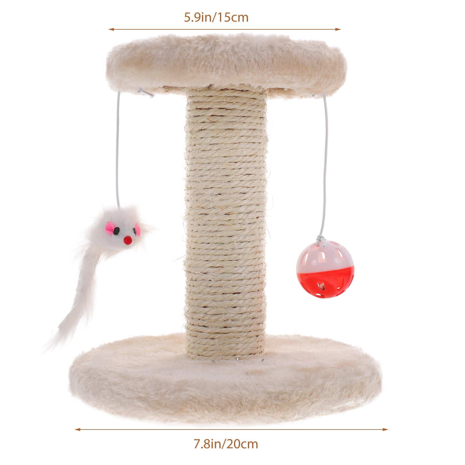 Cat Scratching Post Sisal Cat Claw Scratcher Pole for Kitten Indoor Cat Scratch Post