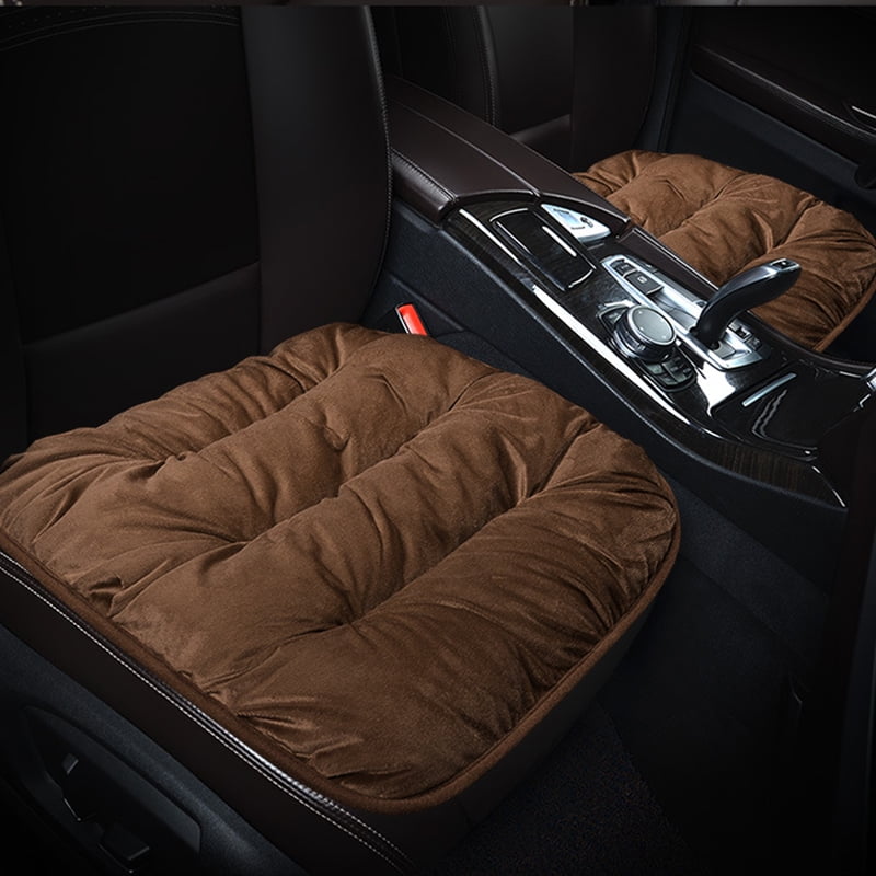 New Warm Cotton Flocking Car Seat Cushion Thickened Plush Free Bundle Single Piece Car Cushion Rear Row Seat Cushion