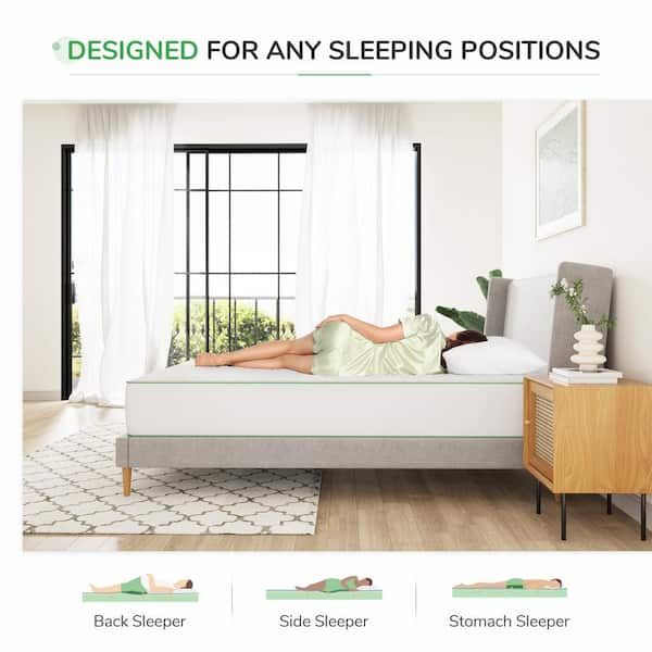 Queen Medium Gel Memory Foam 10 in. Accurate Support Mattress