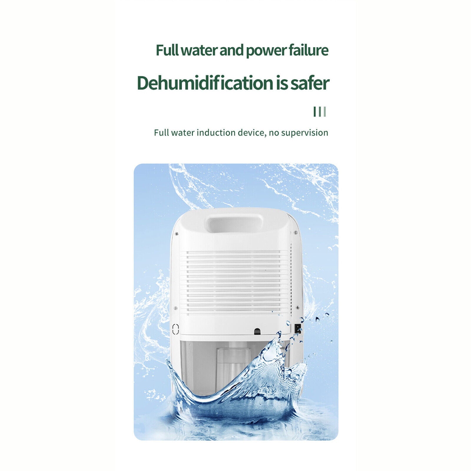 Miumaeov Dehumidifier Large Home 2.5L Air Dryer Damp Moisture Bedroom Remote Control 42W