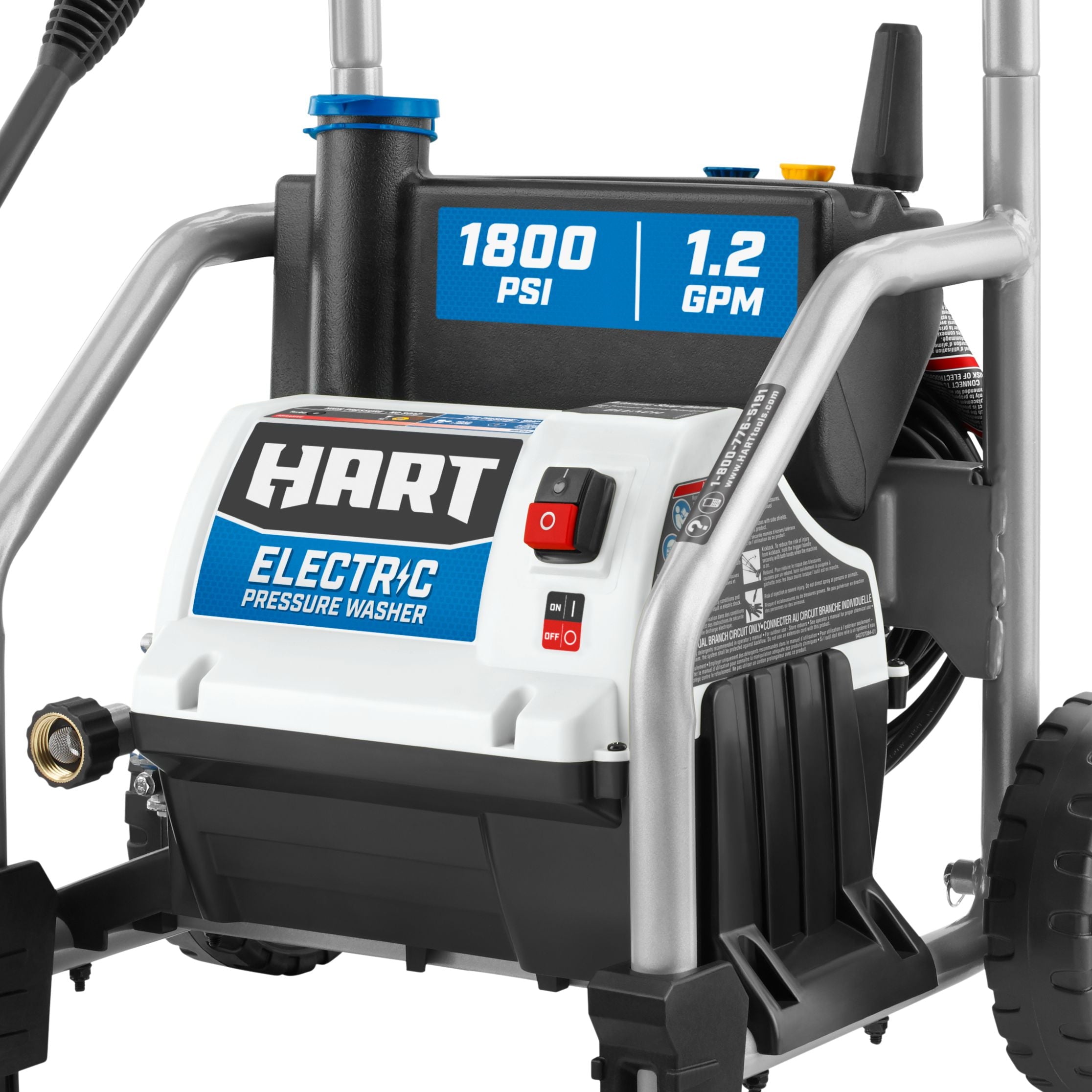 HART 1800 PSI 1.2 GPM Electric Pressure Washer with Bonus 11