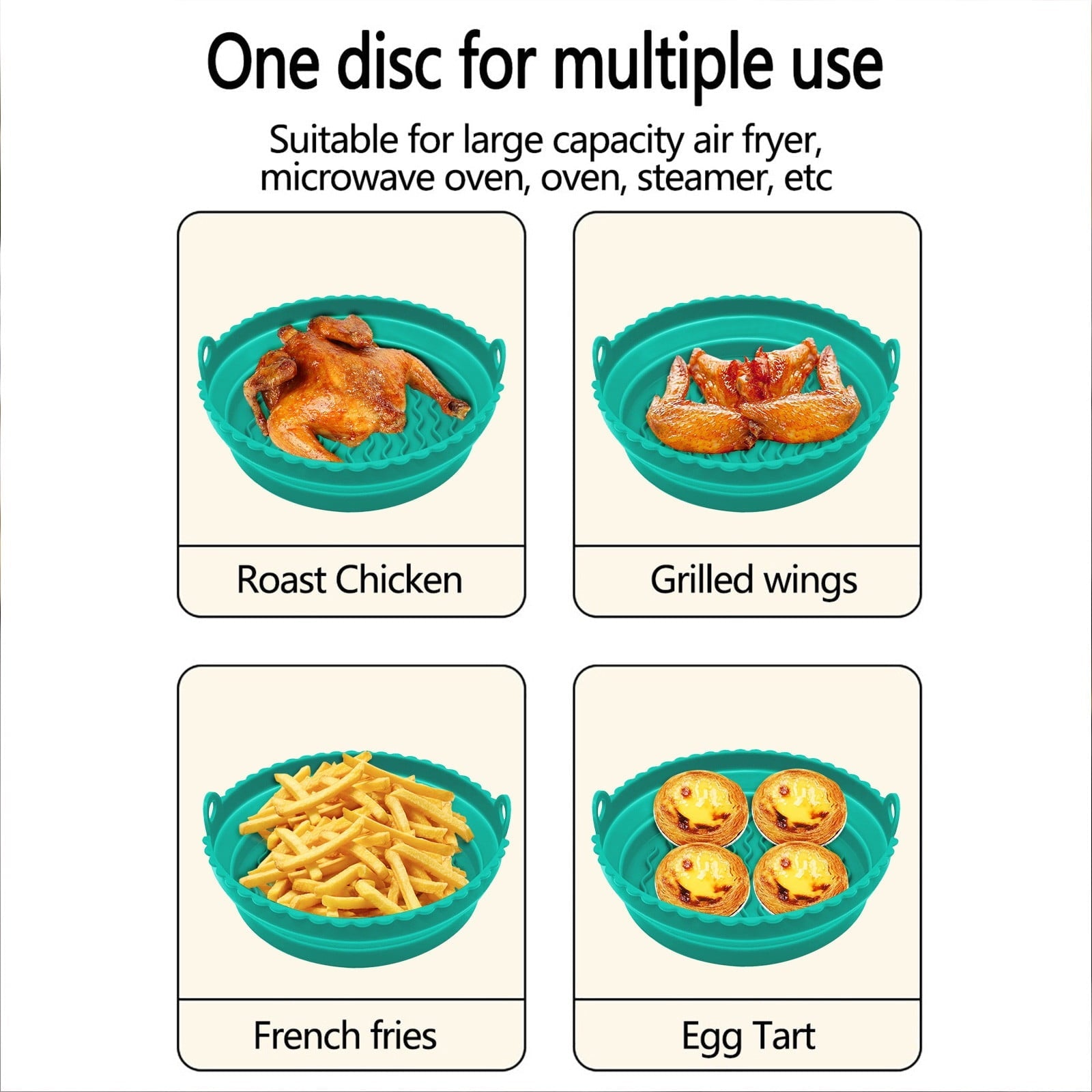 Kayannuo Christmas Clearance Reusable Air Fryer SILICONE BAKING Pad Foldable Fryer Tray Pad