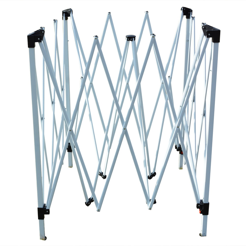 Lowestbest 10' x 10' Pop Up Canopy Tent, Canopy Tents for Outside, Waterproof Folding Tents and Canopies with Carry Bag, Gazebo for Wedding, Party, Commercial Event, White