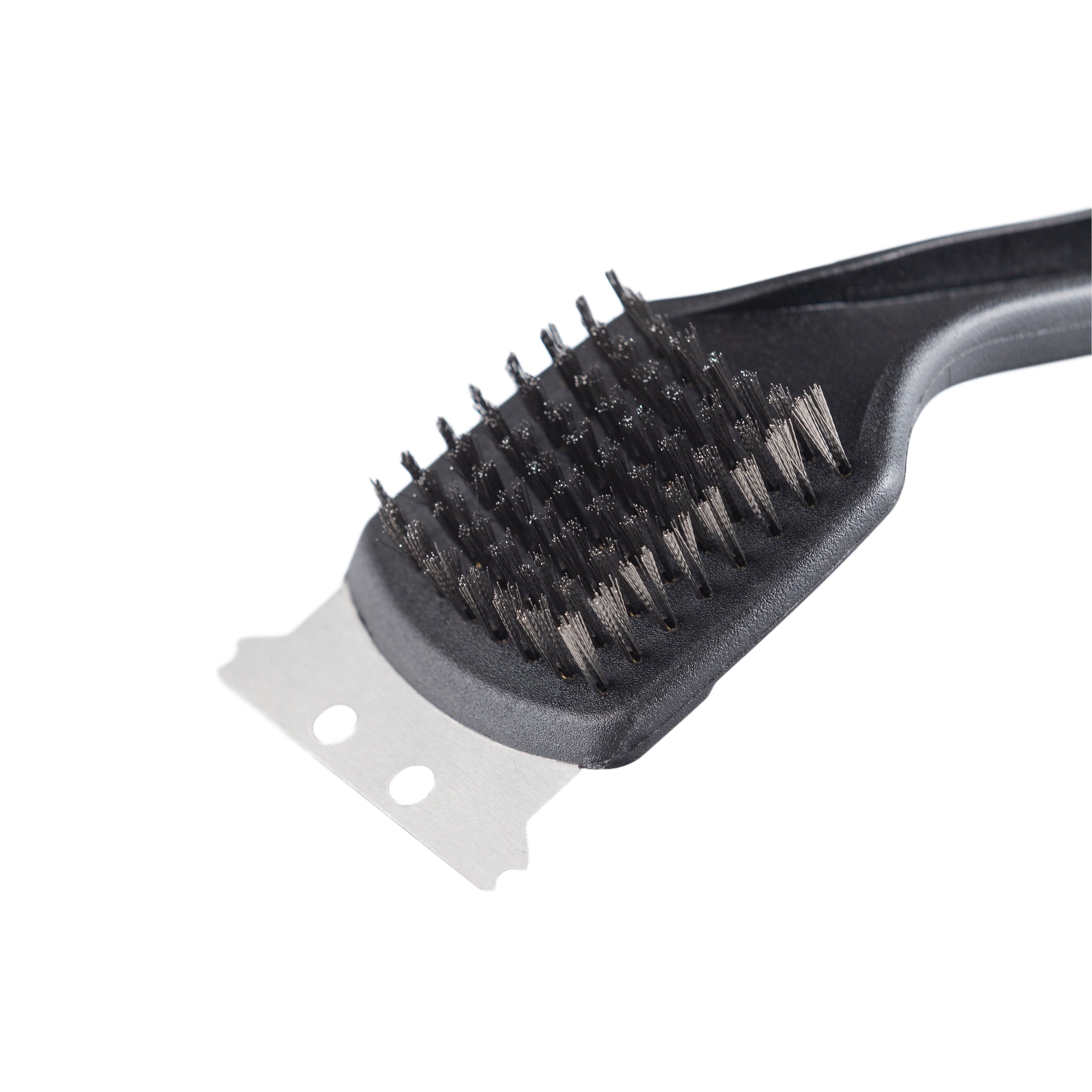 Expert Grill Long Handle Steel Fiber Scrub Brush and Scraper, 16