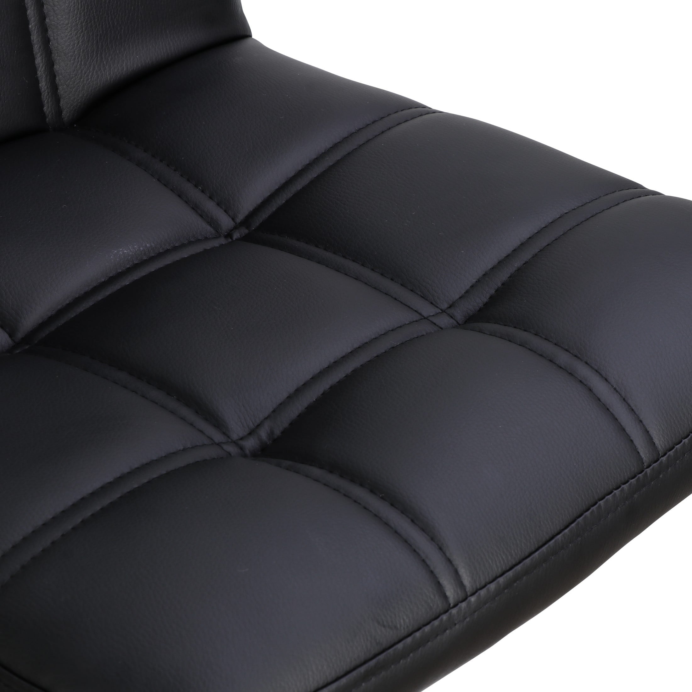 ZENSTYLE Swivel PU Leather Bar Stools with Back Spa Decor Seats 4PCS, Black