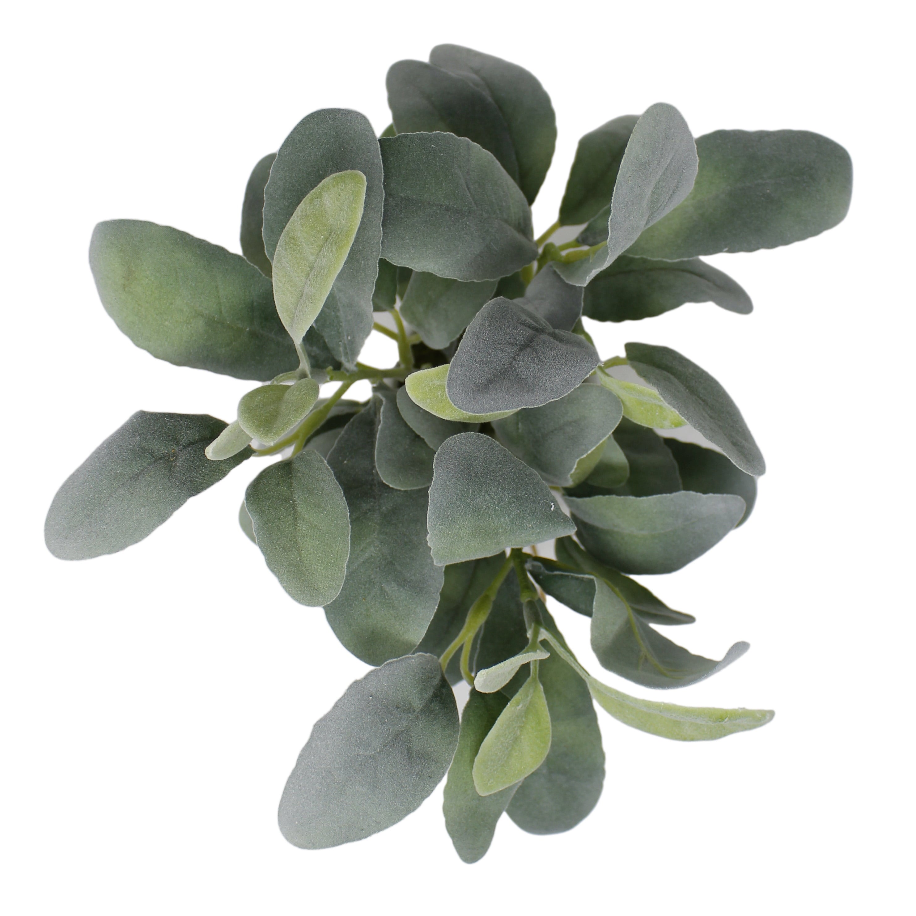 Mainstays Artificial Lamb's Ear in White Ceramic Pot (11.5