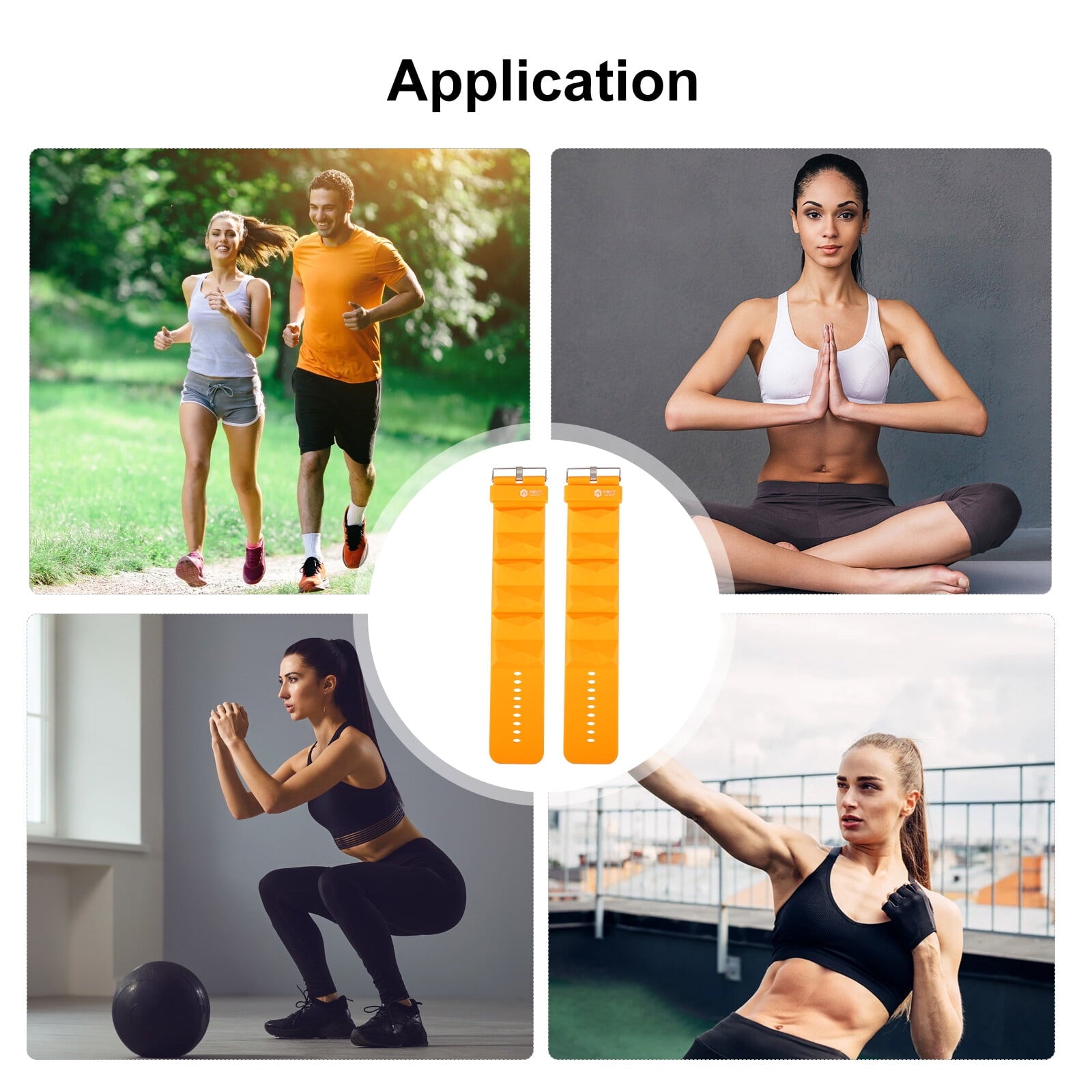 Weights Wrist Weights Weight Ankle Bracelet Fitness Adjustable Bearing Weighted Silicone Band Rings Leg Wristband Yoga