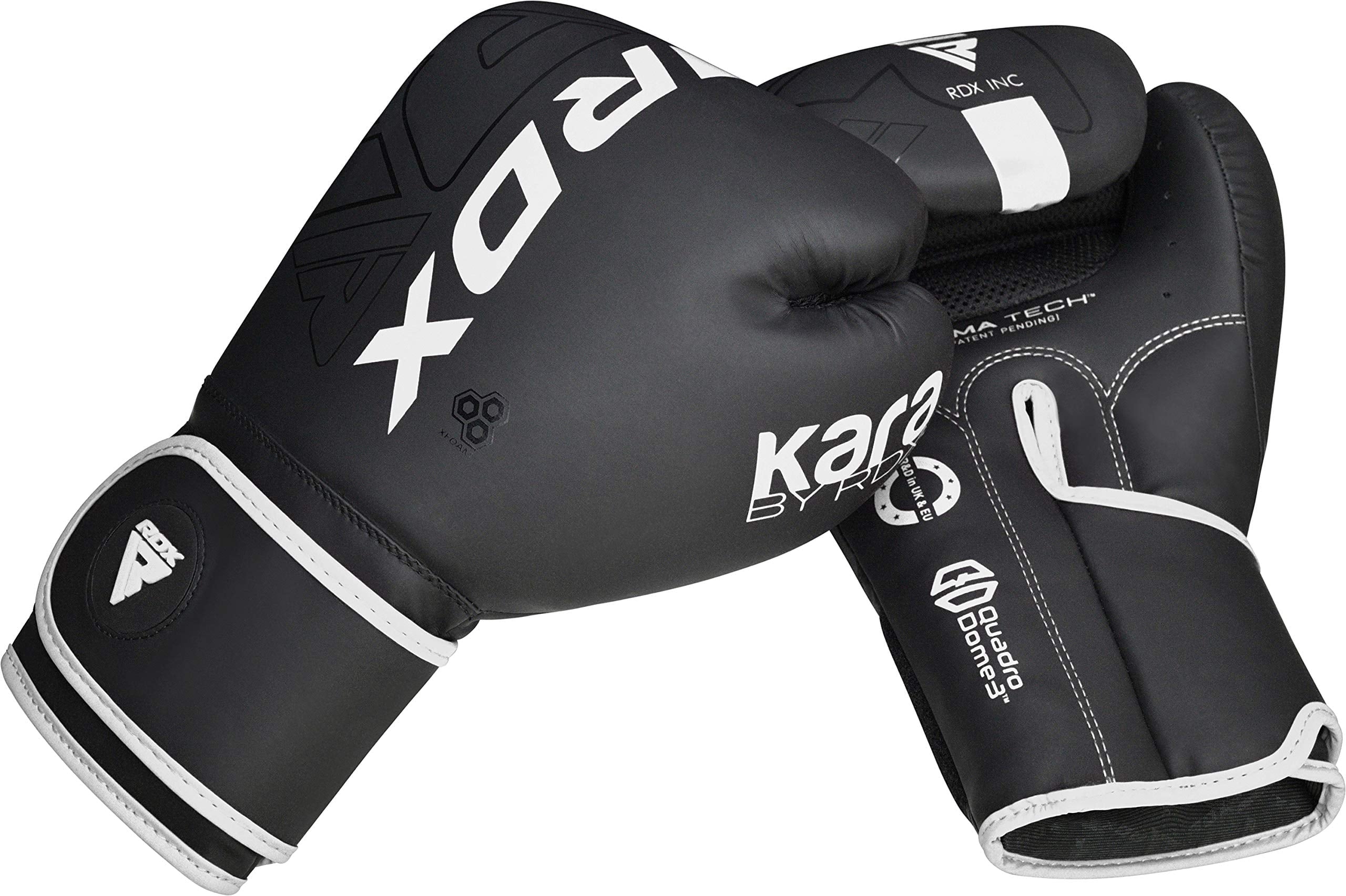 RDX Boxing Gloves Sparring, KARA Patent Training Mitt, MMA, White ,10oz