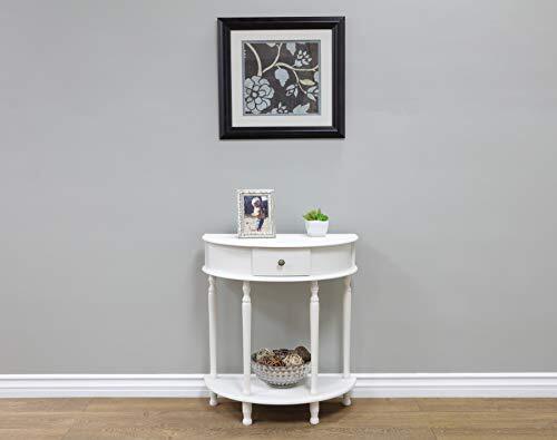Table, White, 14 in x 25.81 in x 9.18 in
