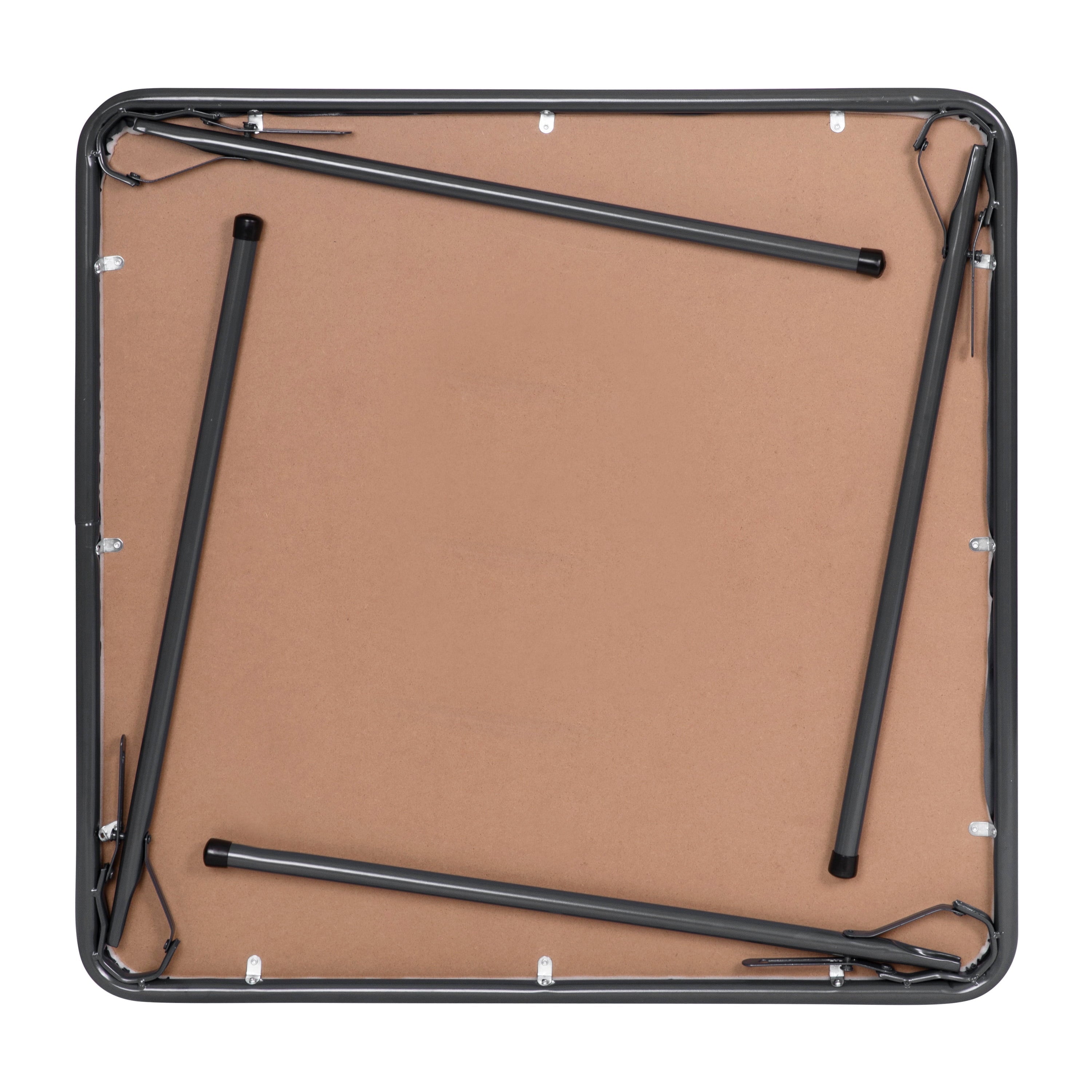 BizChair 5 Piece Gray Folding Card Table and Chair Set