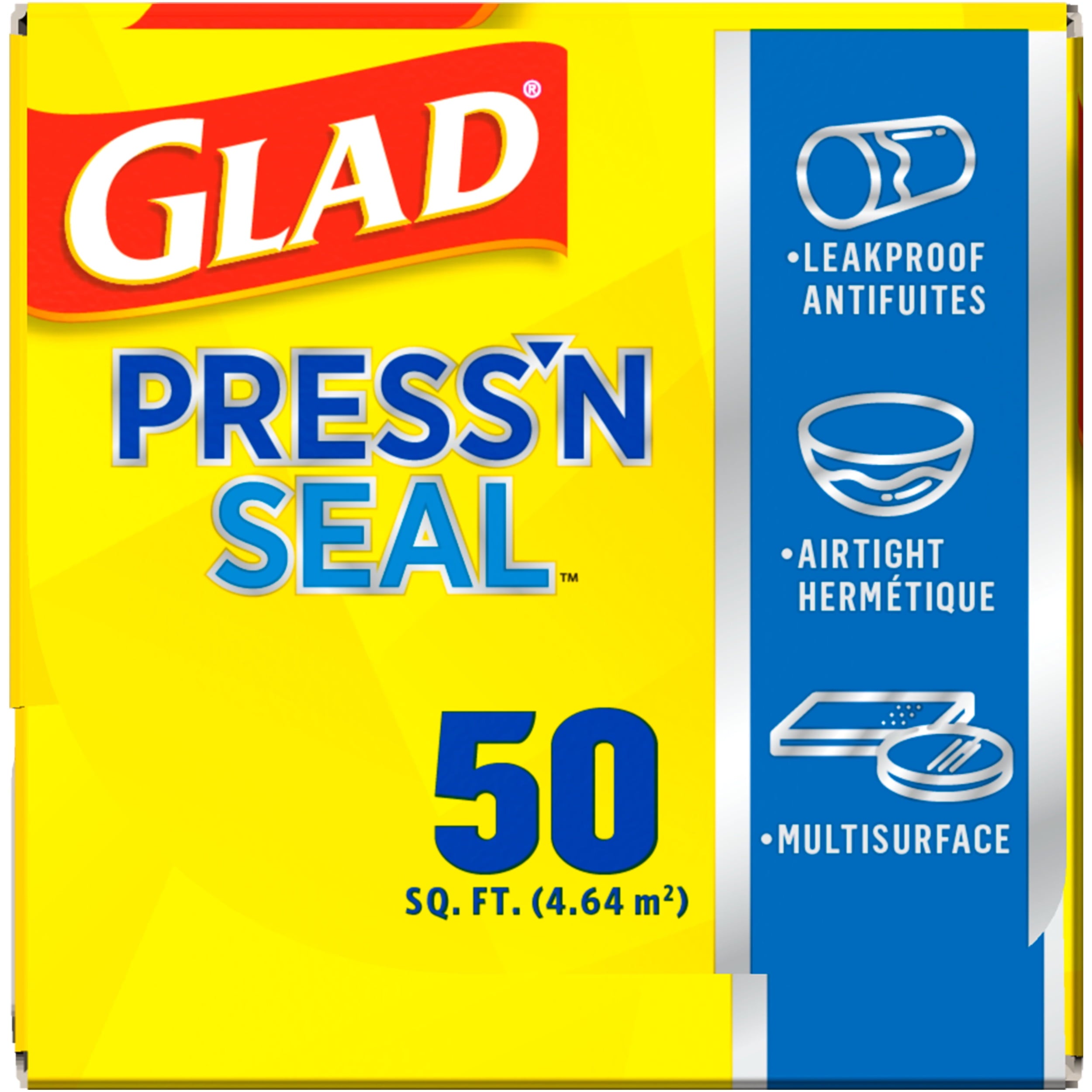 Glad Press'n Seal Food Plastic Wrap - 50 Square Foot Roll