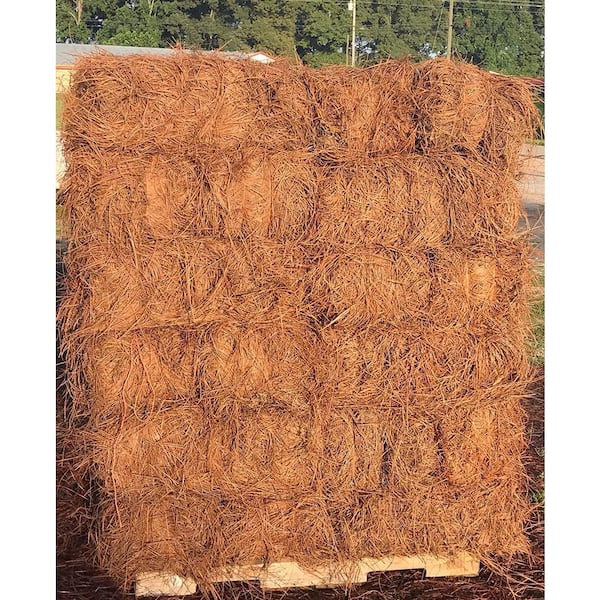 Pallet of 3000 Sq.ft Long Needle Pine Straw Mulch