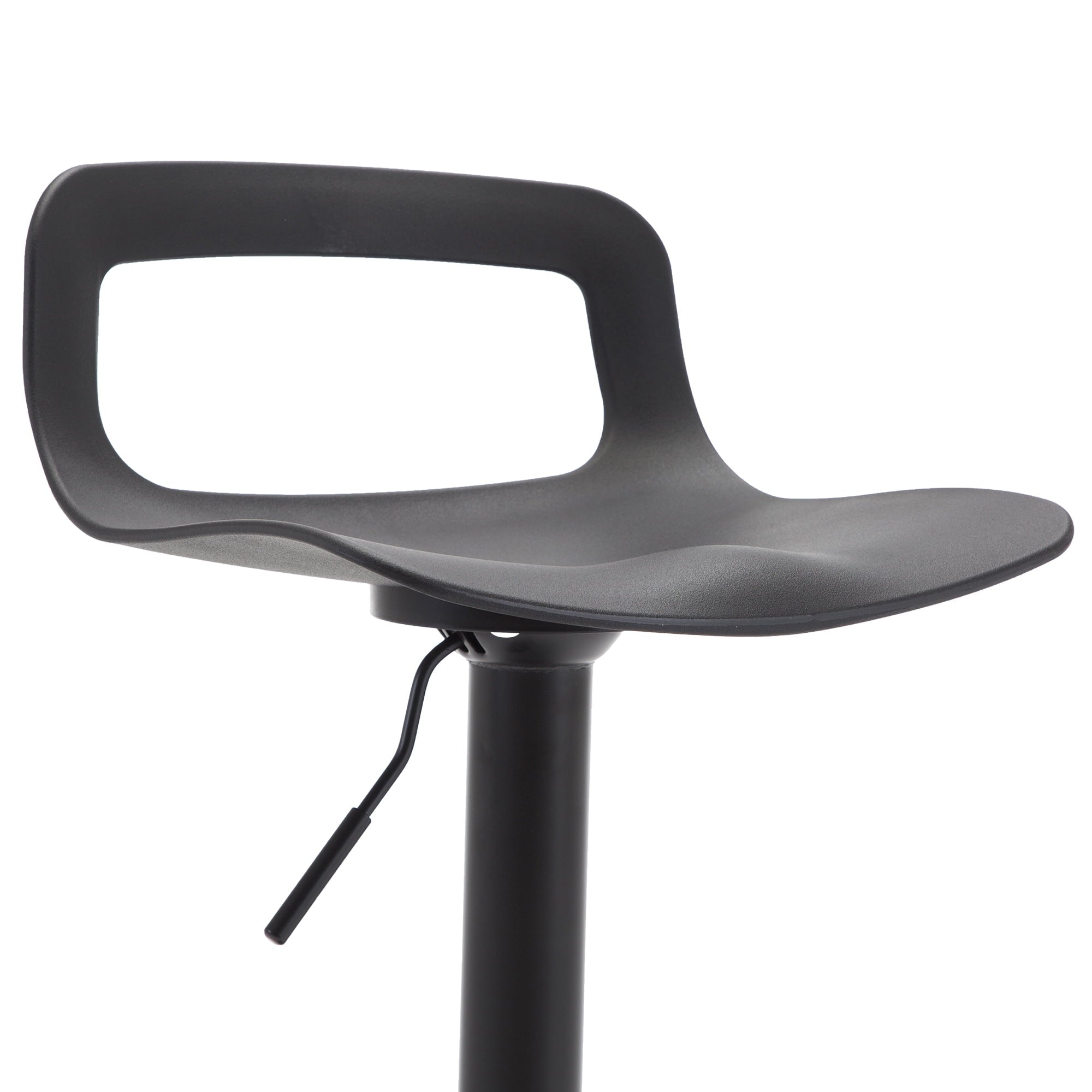 Swivel Bar Stool Adjustable-Height Barstools Modern Black Bar ChairSet of 2