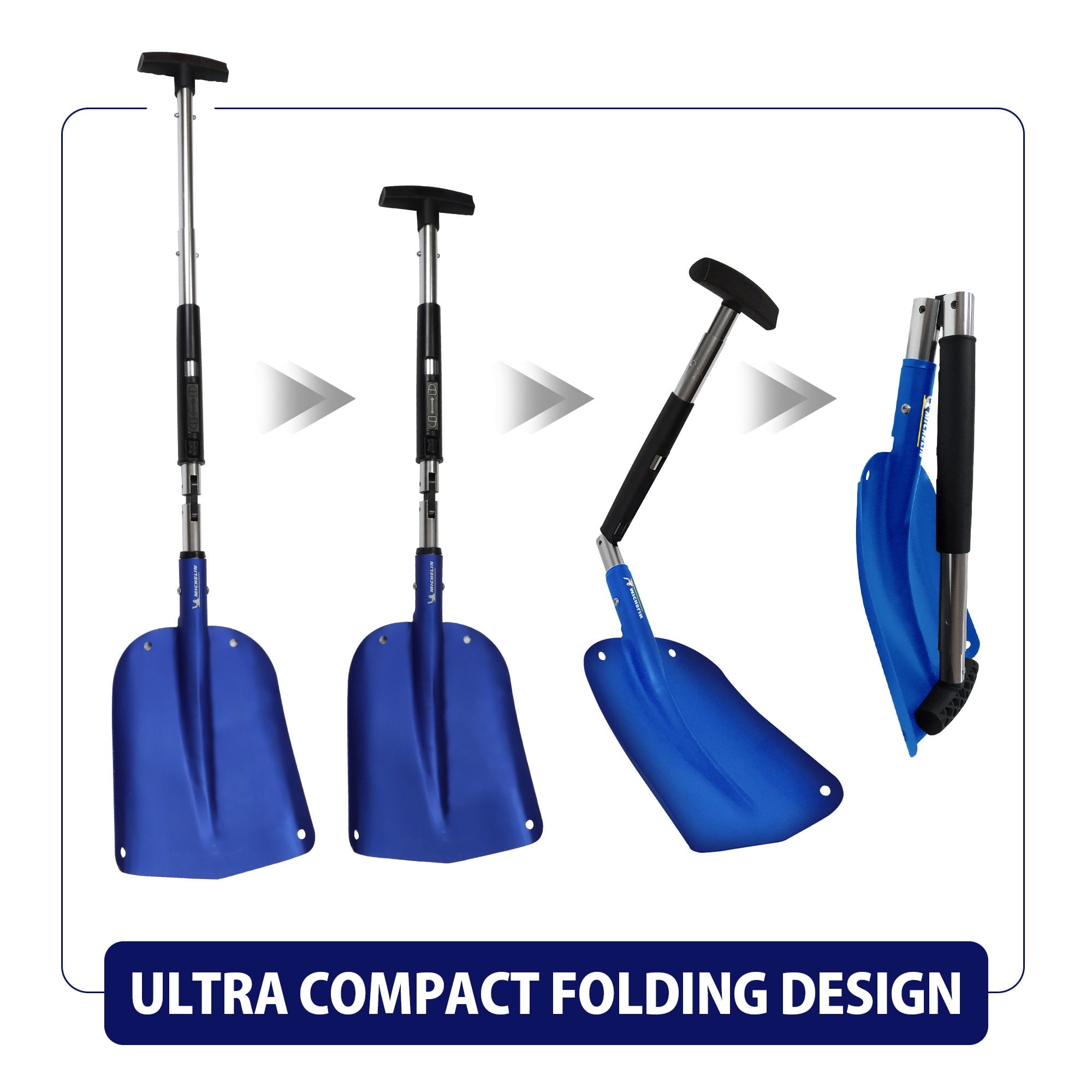 Michelin Ultra-Compact Telescopic Folding Snow Shovel