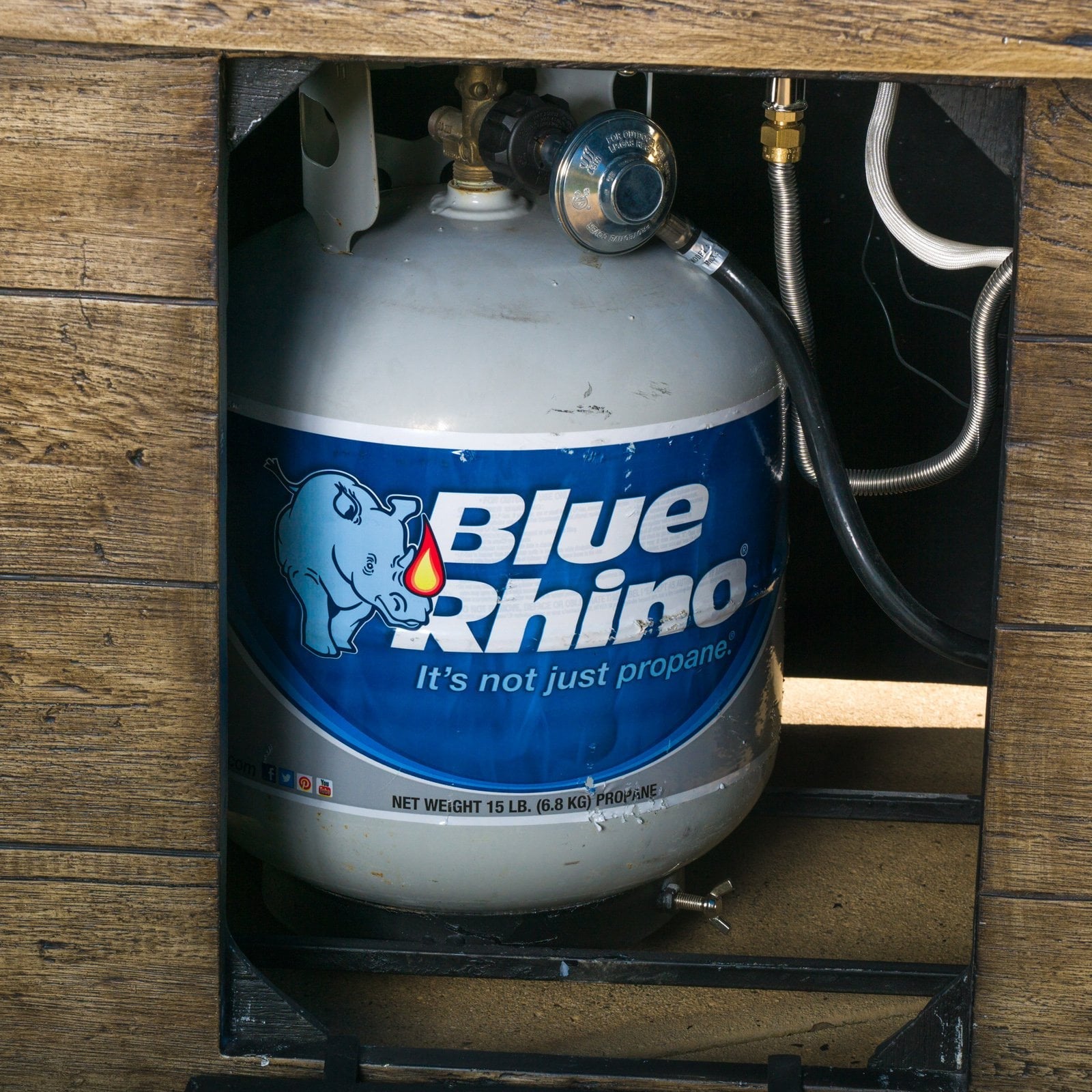 Tabitha Brown Magnesium Oxide Square Gas Fire Pit