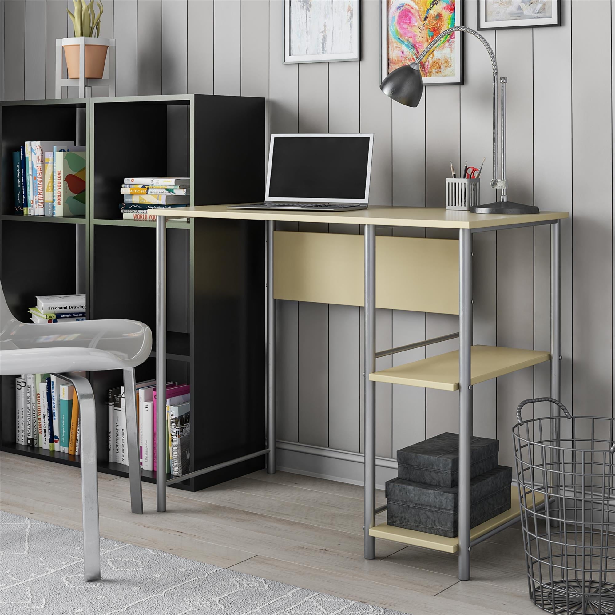 Mainstays Basic Metal Student Computer Desk, Yellow