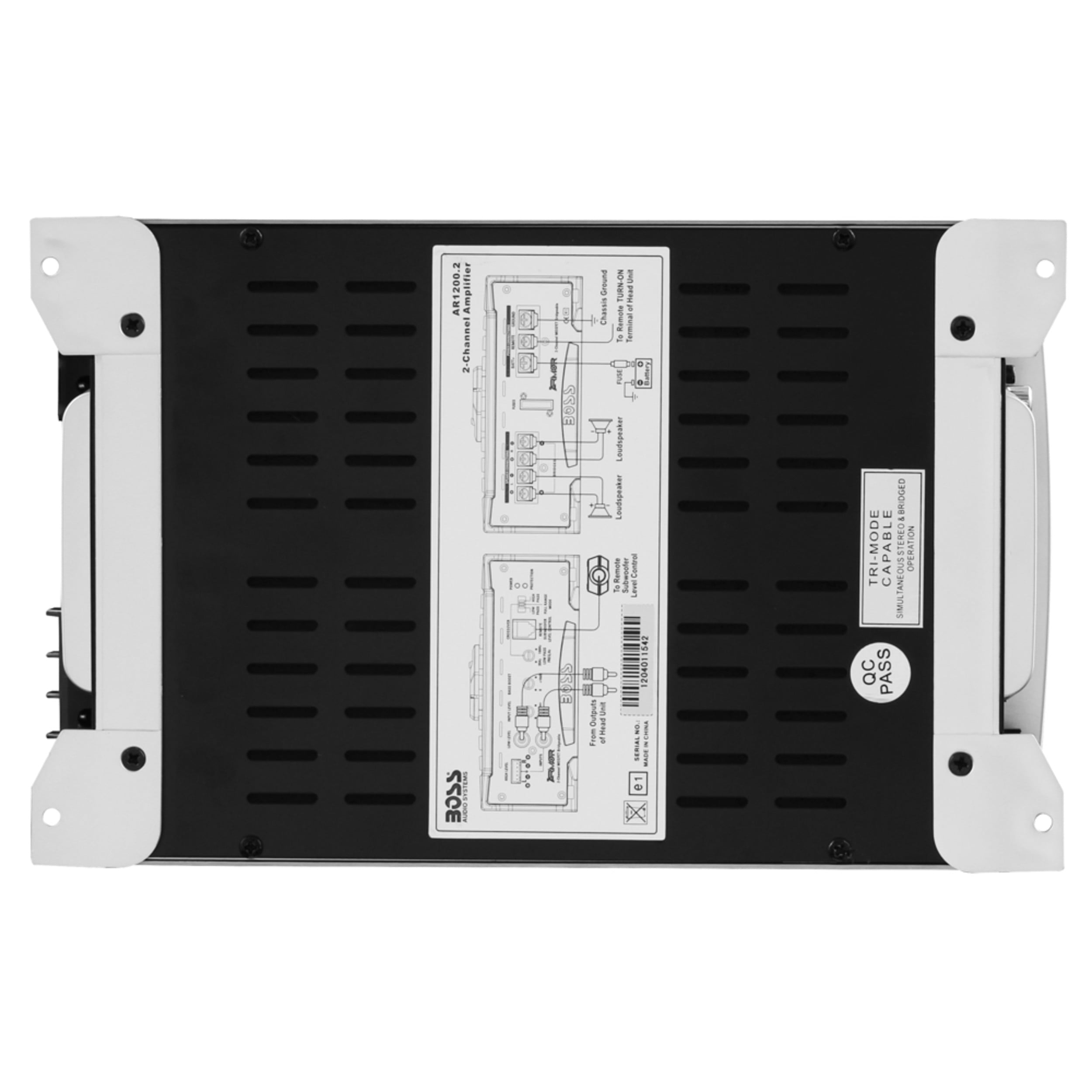 Boss Audio AR1200.2 1200 Watt 2-Channel Car Audio Amplifier Amp and Level Remote