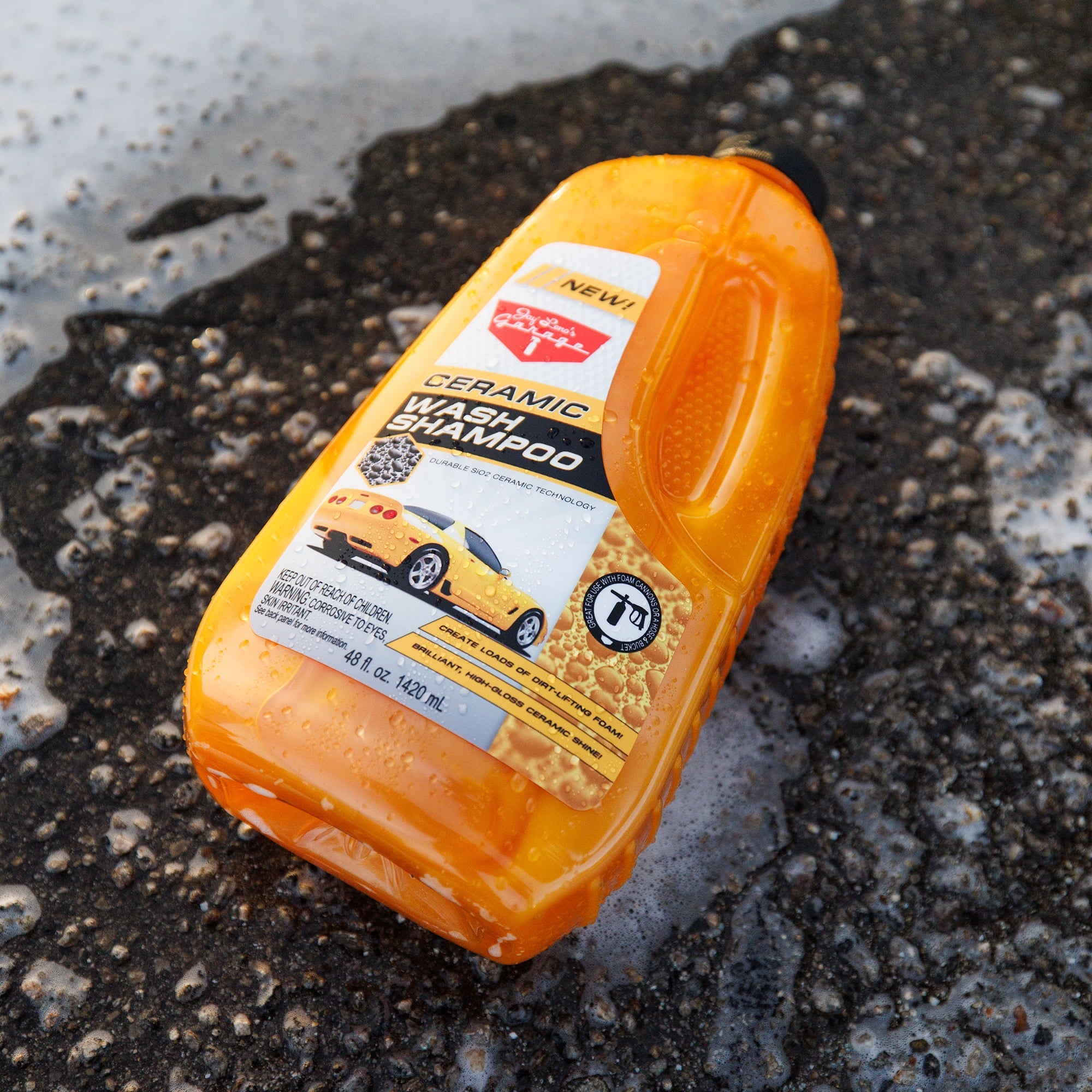 Jay Leno's Garage Ceramic Wash Shampoo (48 oz) - Clean, Protect & Boost Shine