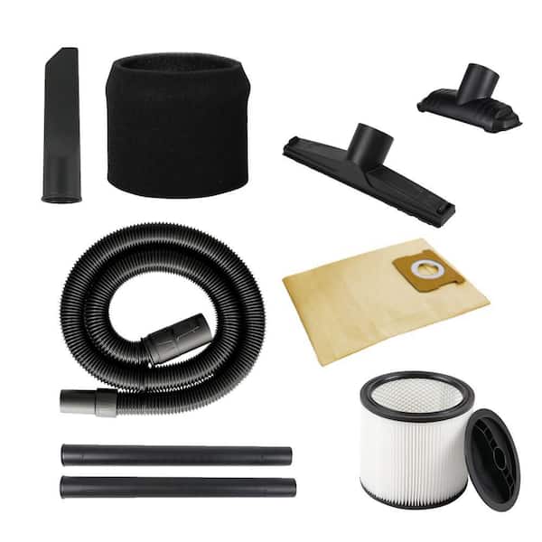 10 Gal. Stainless Steel Wet/Dry Vac with Filter, Hose, and Accessories