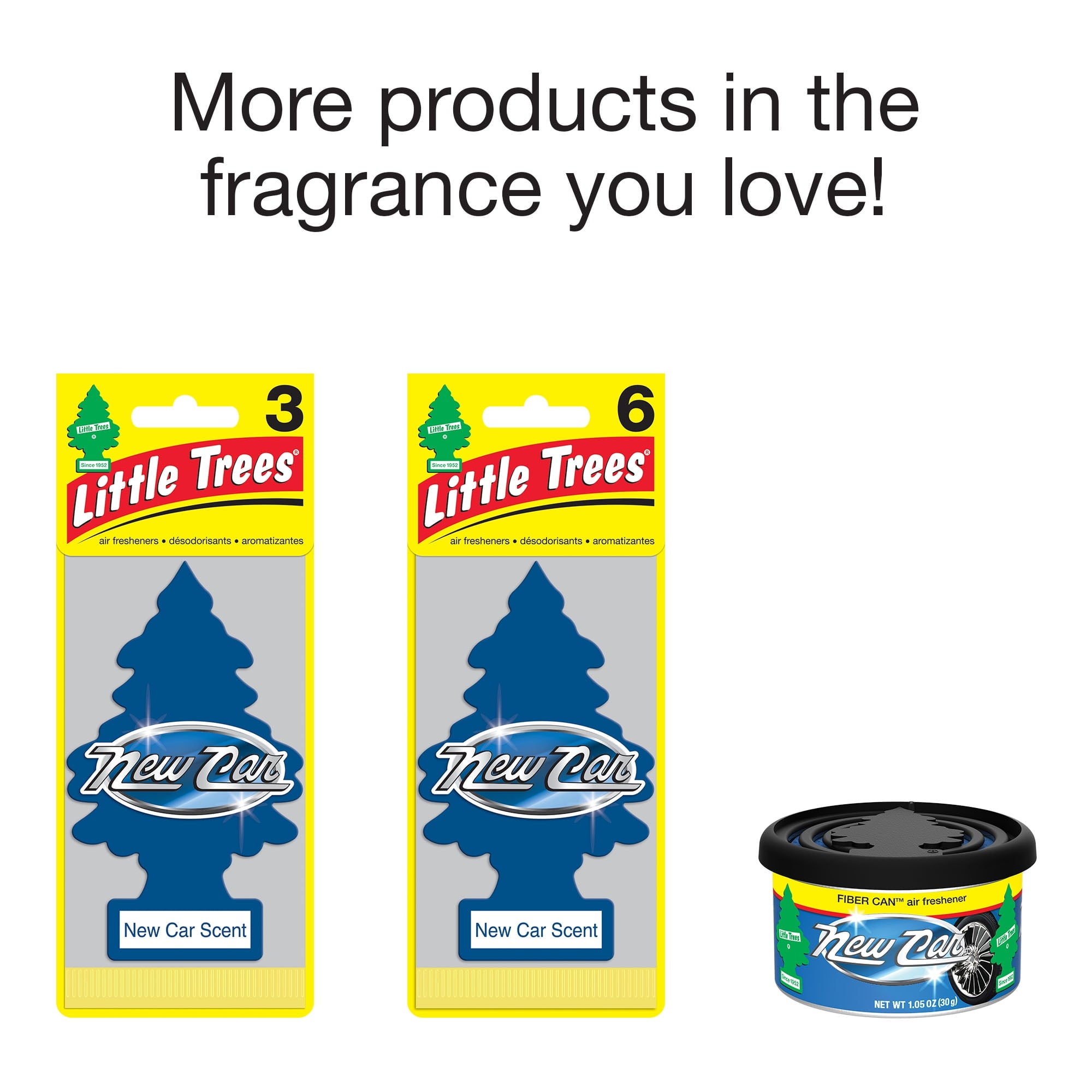 Little Trees Air Freshener Vent Wrap New Car Scent 4-Pack