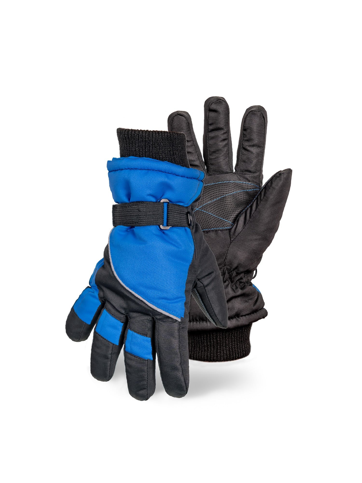 SK1008, Boys Premium Ski Gloves with Reflective Strip, Anti-Slip Grip, Thinsulate Lined, Water Repellent