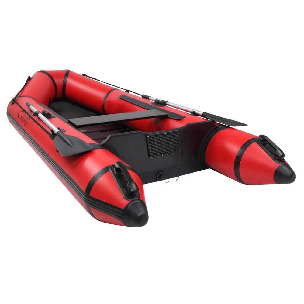 Camping Survivals 7.5ft PVC 180kg Water Adult Assault Boat Red And Black
