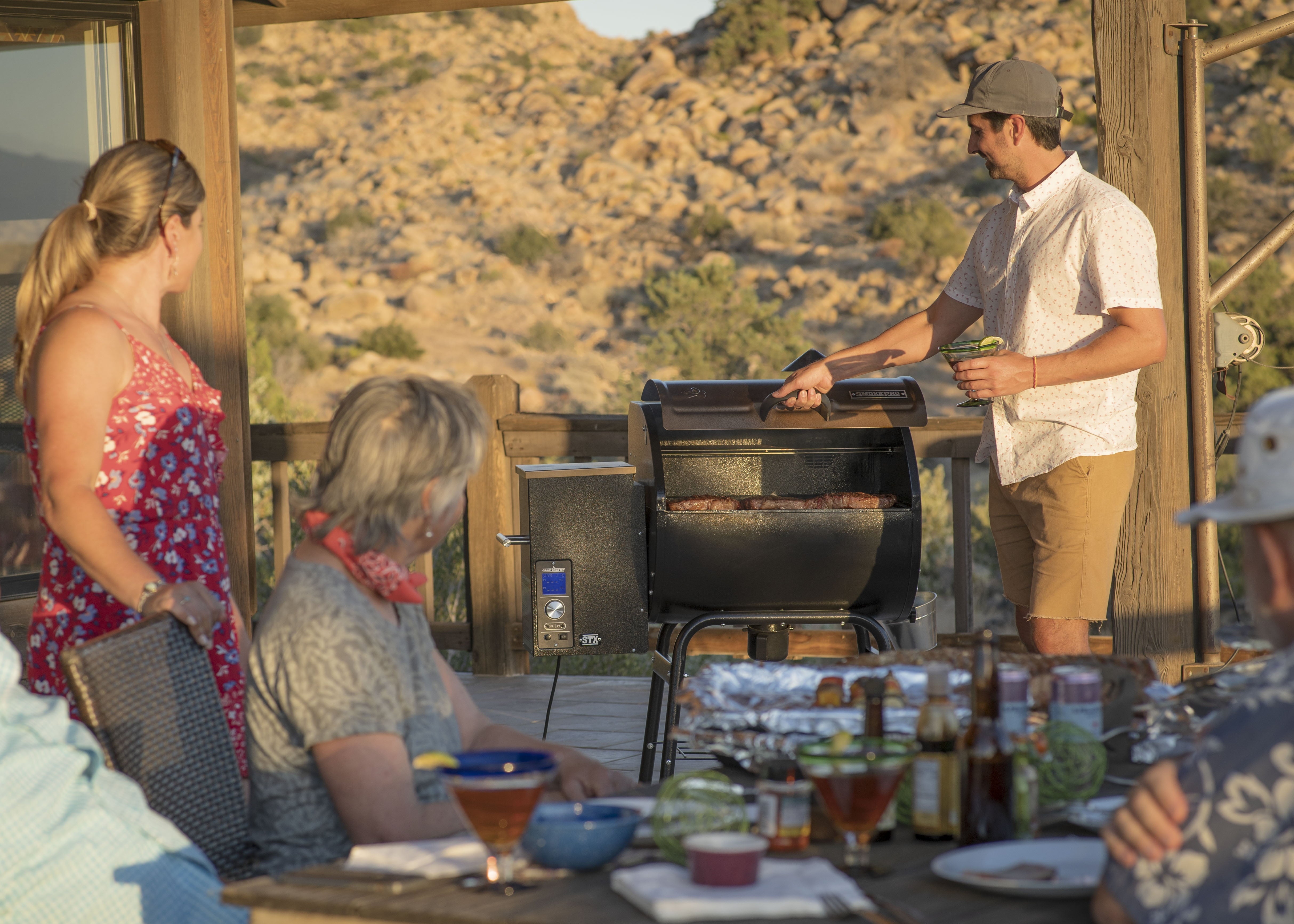 Camp Chef PG24STXB - Bronze Pellet Smoker Grill with 10 Smoke Settings, Patented Ash Cleanout Feature, PID Temperature Controller