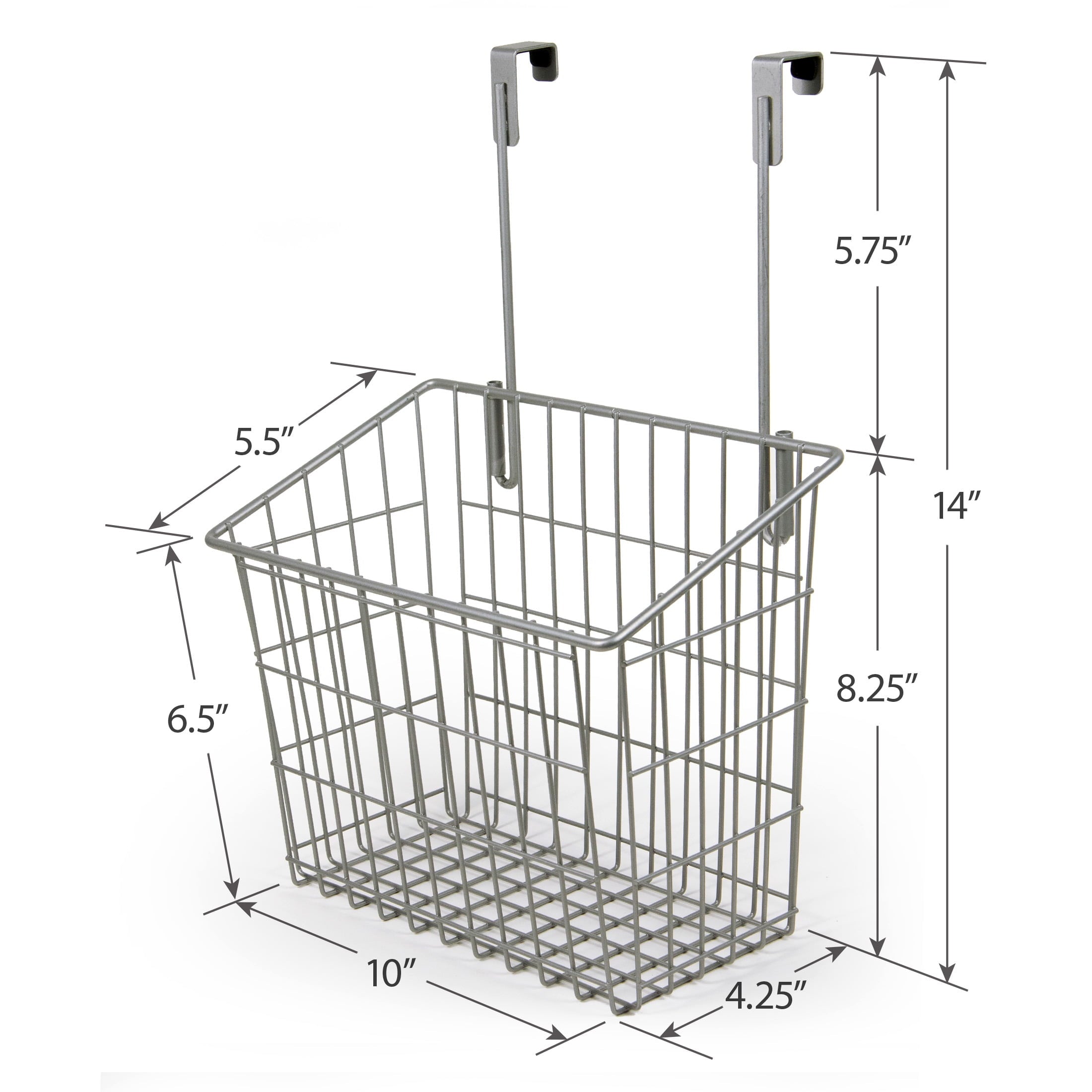 Mainstays Over the Cabinet Grid Basket, Medium