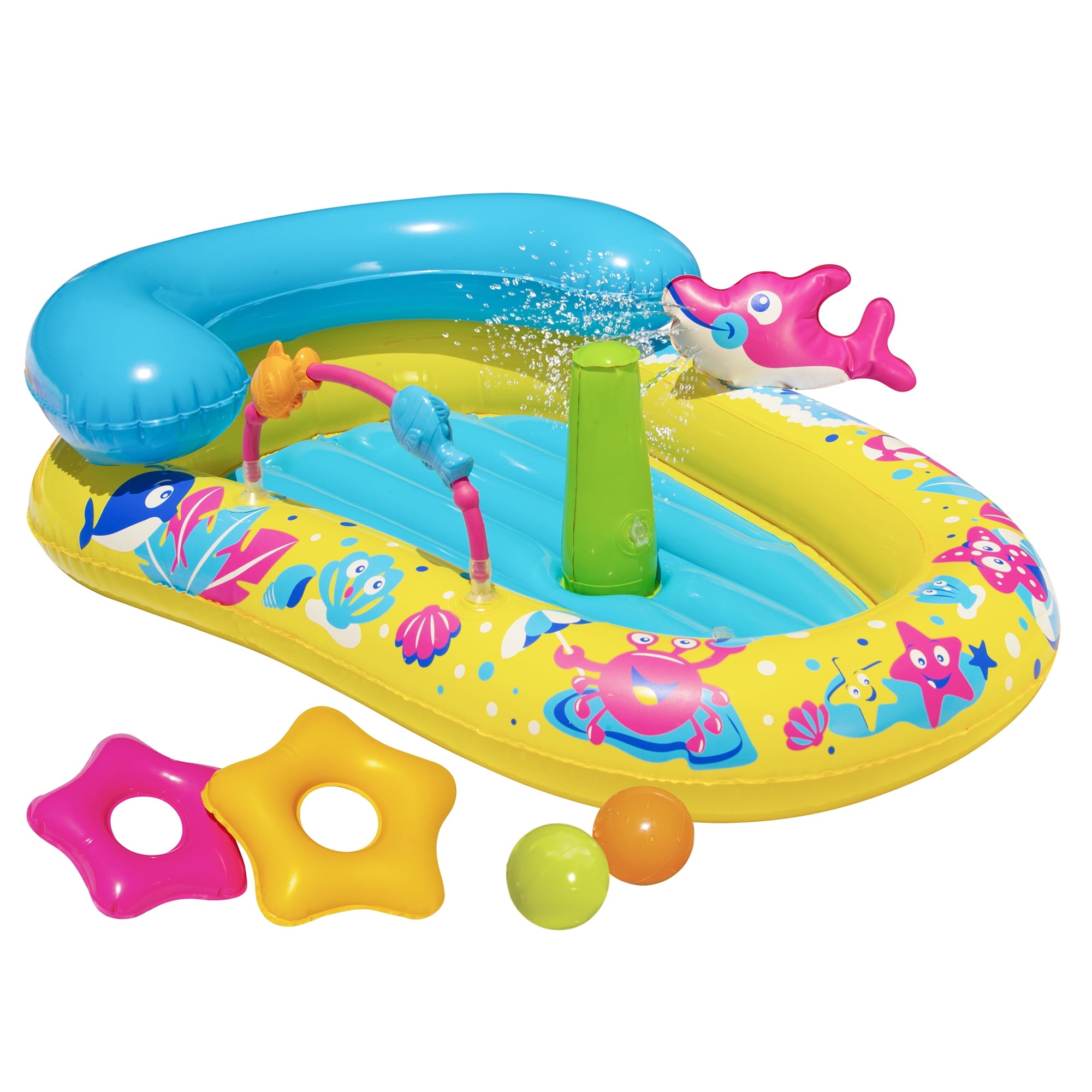 Banzai Jr. Splash Discovery Activity Center Water Play Set - 9-24 Months