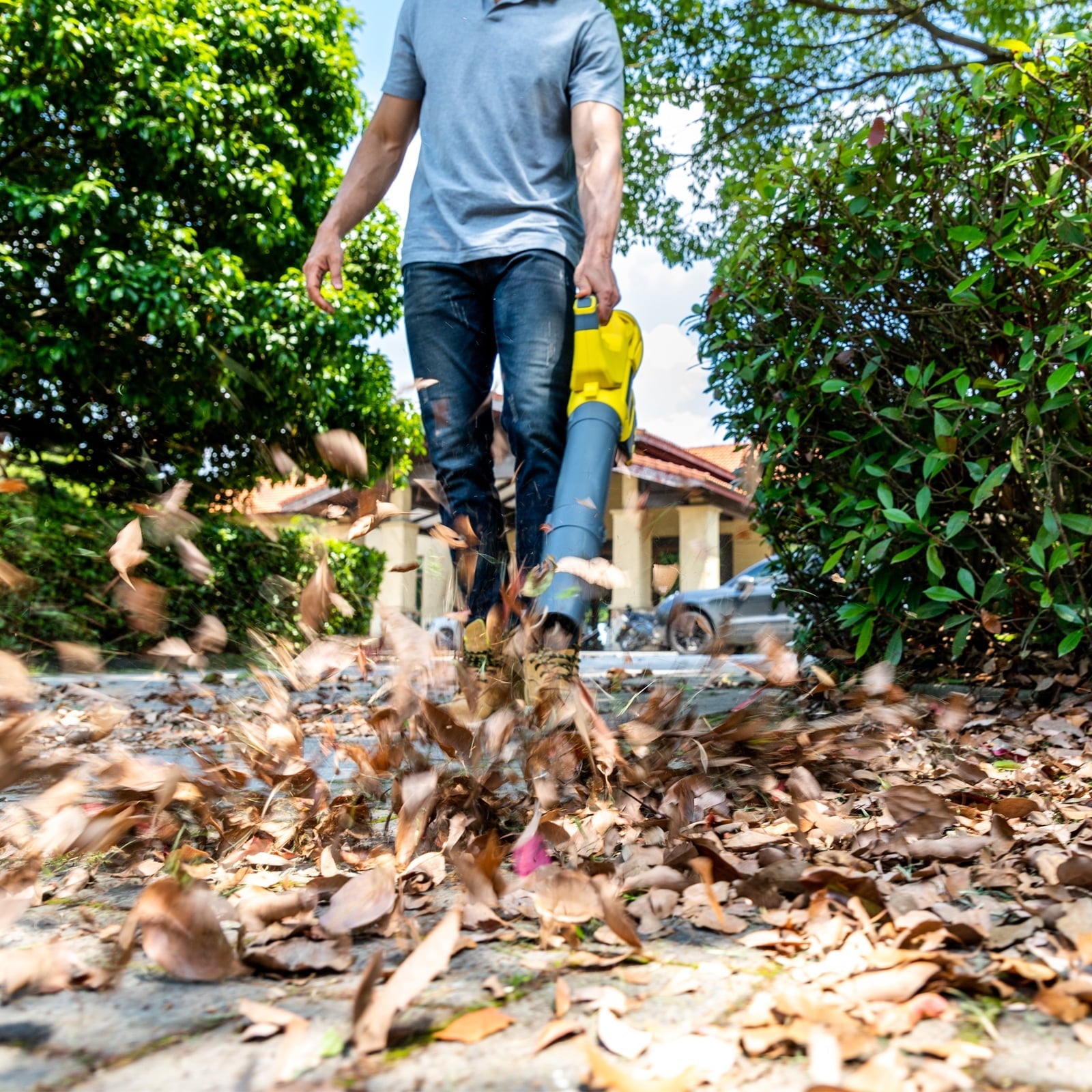 PowerSmart 40V Push Lawn Mower Kit with Leaf Blower (2-Tool)