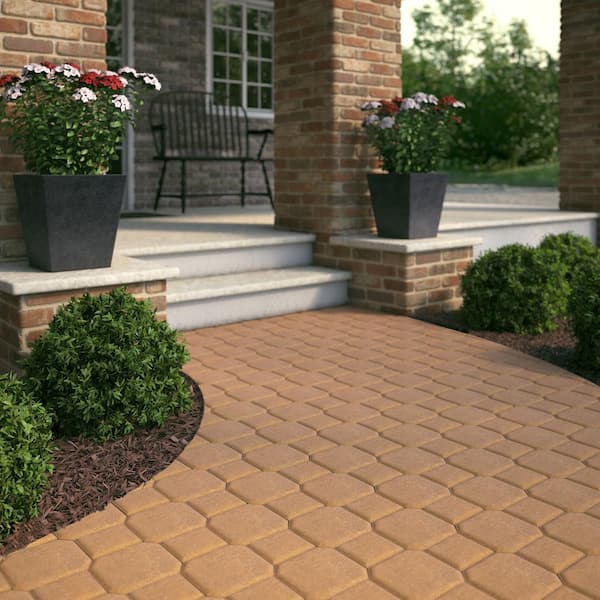 Decorastone 9.06 in. L x 5.51 in. W x 2.36 in. H Oldtown Blend Concrete Paver (350 Pieces/100 sq. ft./Pallet)