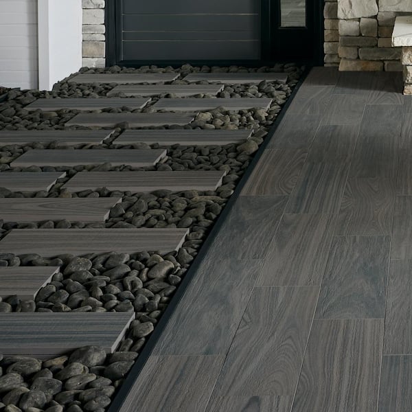 Ebano Ironwood Brown 8 in. x 24 in. Rectangle Porcelain Paver Tile (319.20 sq. ft./240 pieces Pallet)