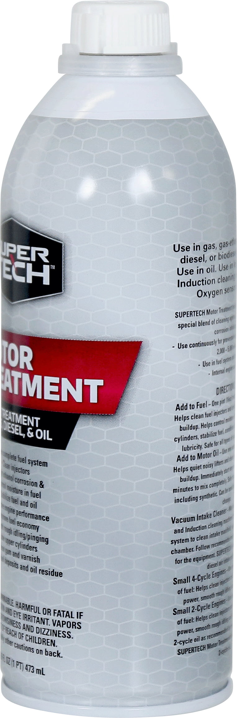 Super Tech Motor Treatment — Automotive Additive for Gas, Diesel, & Oil, 16 fl. oz.