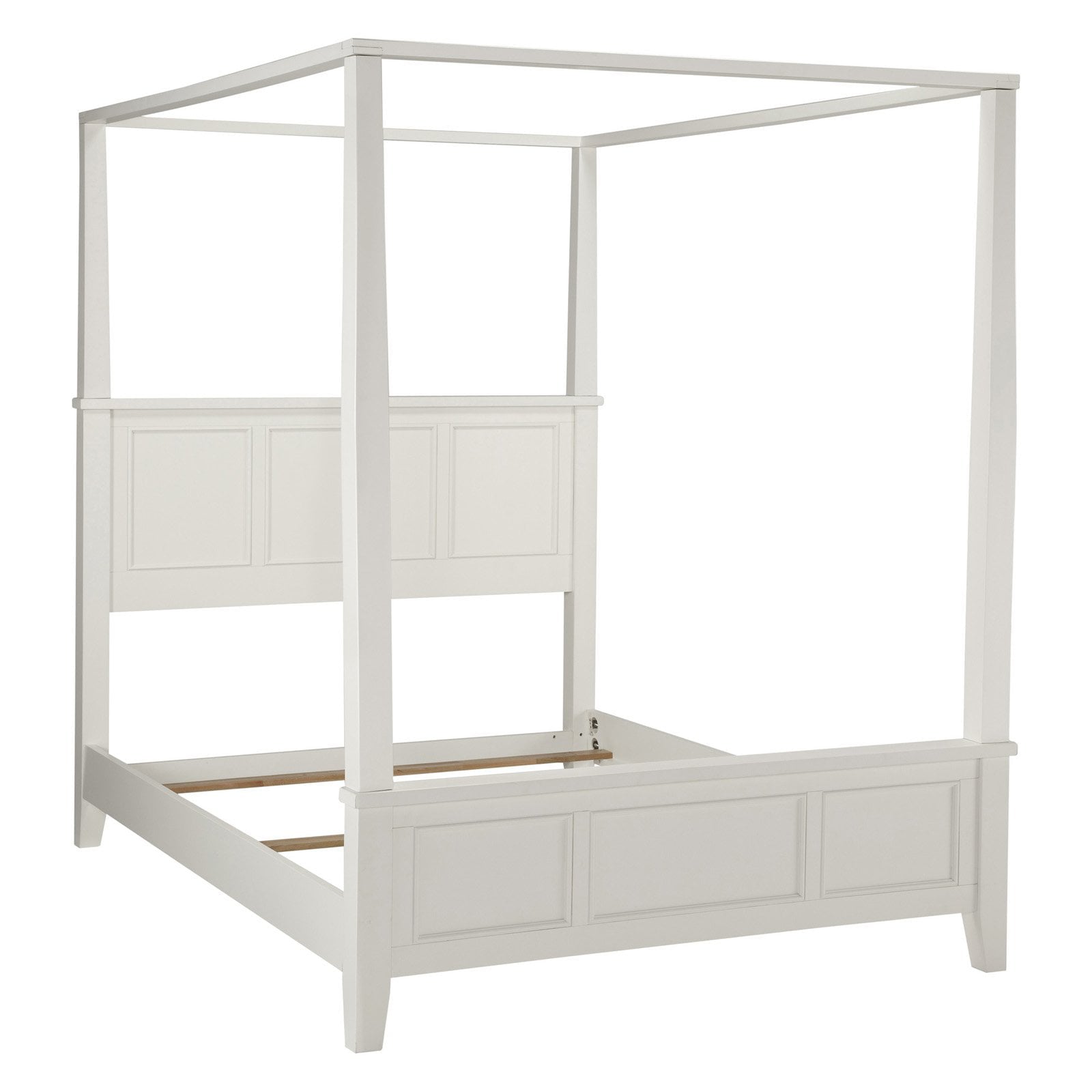 Homestyles Naples White Queen Canopy Bed