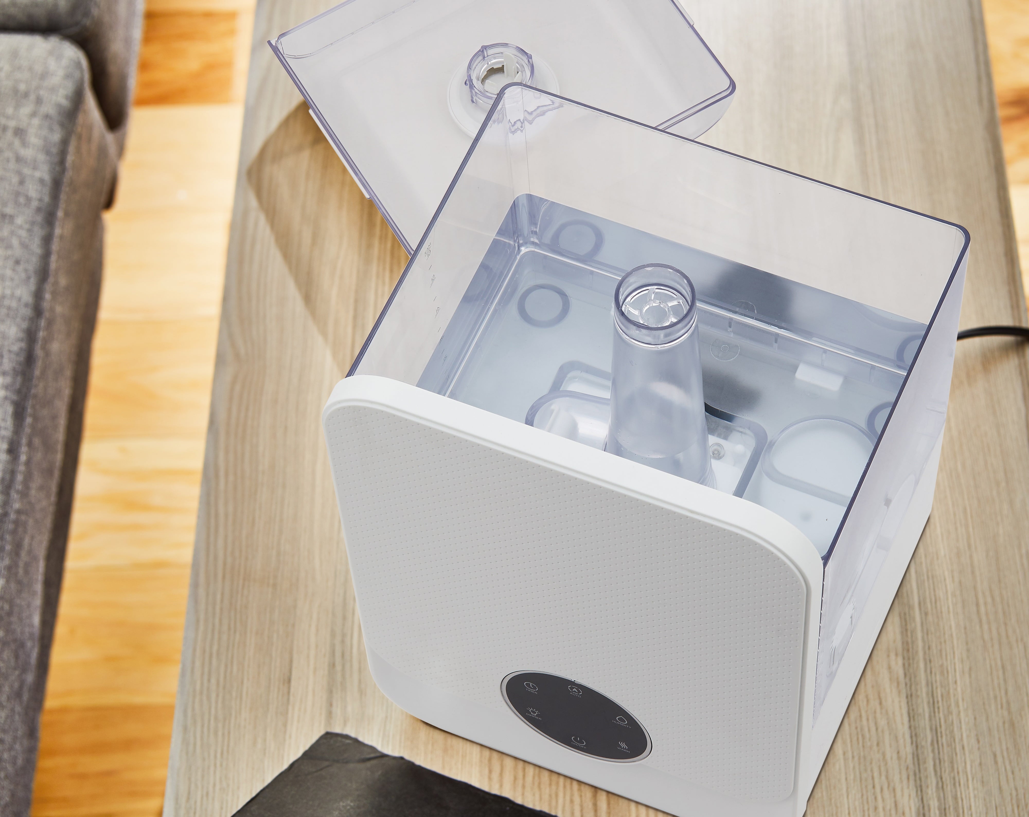 Better Homes & Gardens 1.6 Gal Ultrasonic Warm/Cool Mist Humidifier with Remote, White