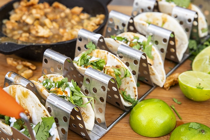 Blackstone Stainless Steel Taco Rack Holder with Handles