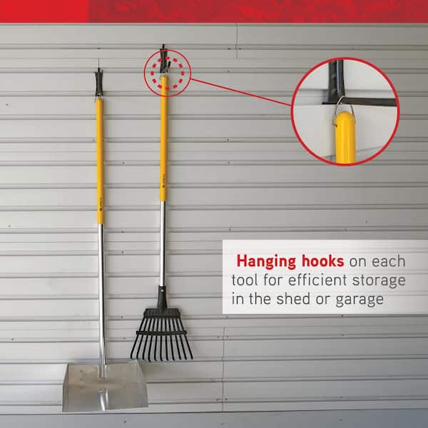 2-Piece Multi-Purpose Scoop and Rake Garden Tool Set