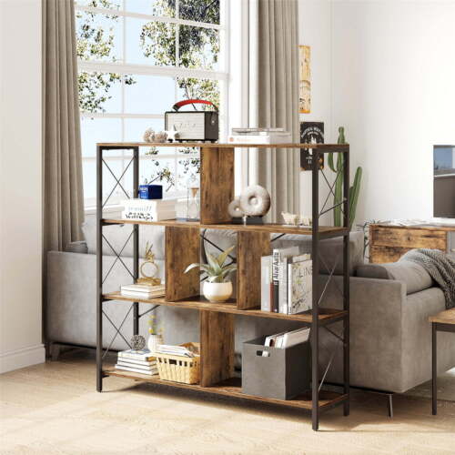 Bookcases and Bookshelves with 7 Open Storage Shelves, Free Standing Bookshelf.
