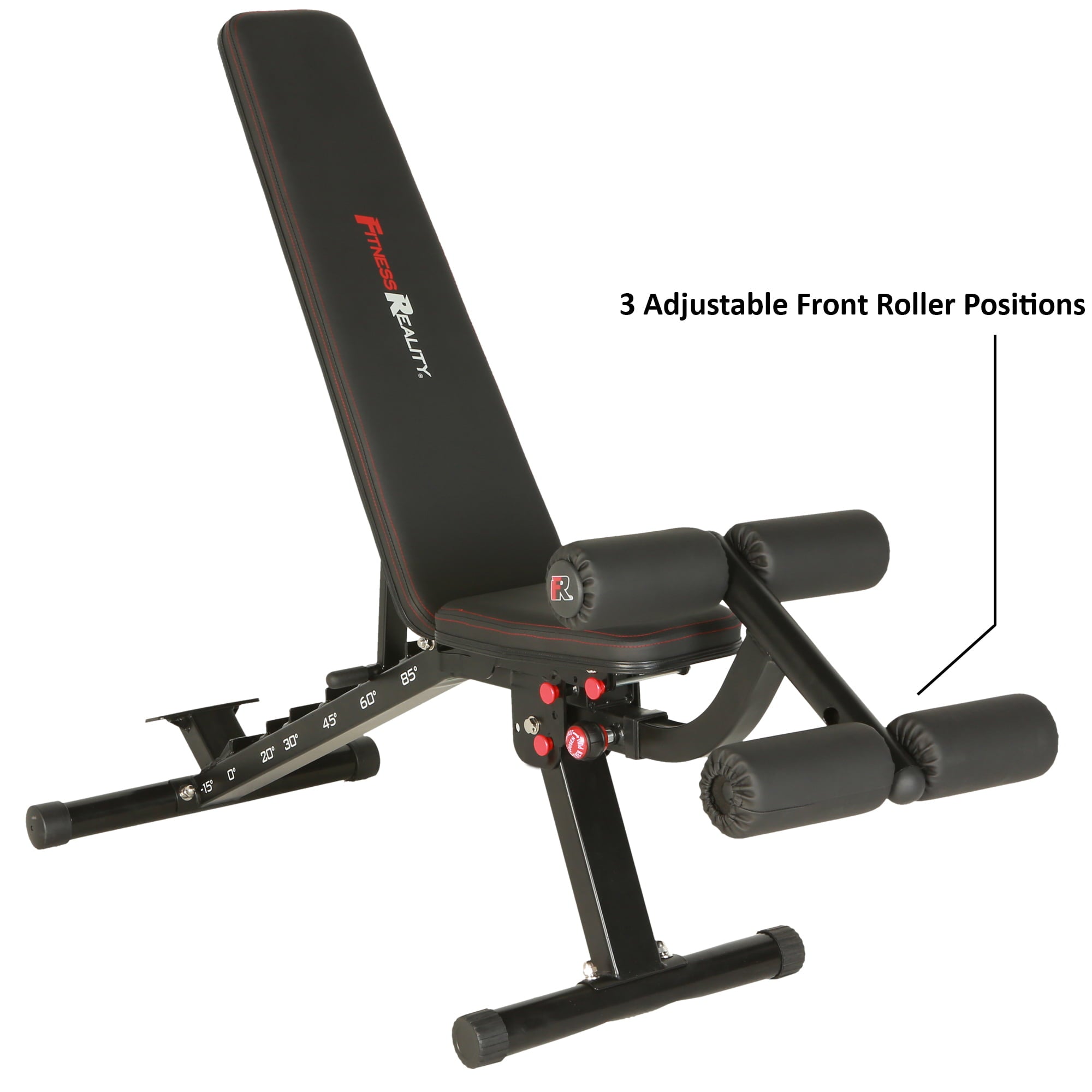 Fitness Reality 2000 Super Max Extra Large Adjustable Utility FID Weight Bench with Detachable Leg Lock-Down