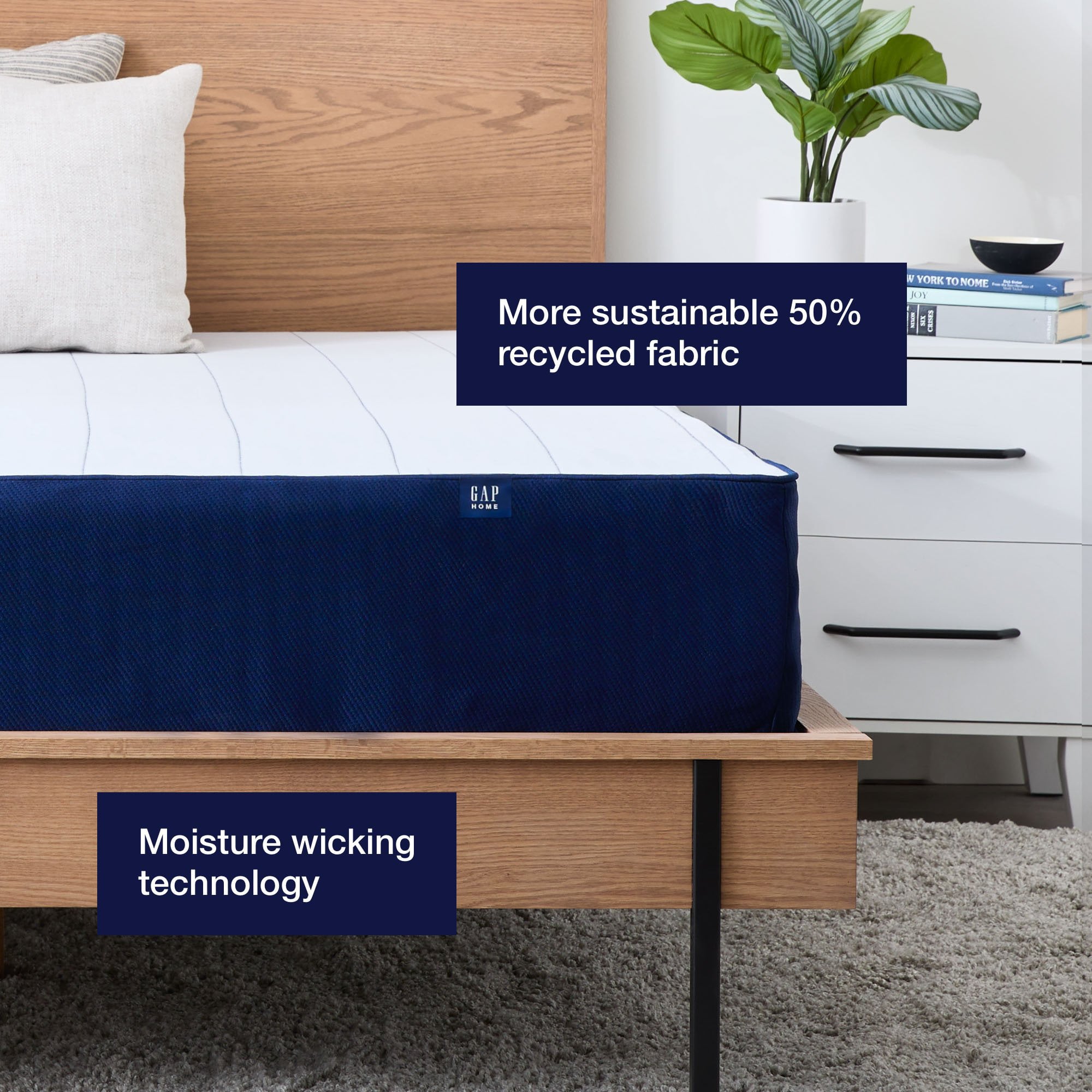 Home 10 inch Gel Memory Foam Mattress, Queen