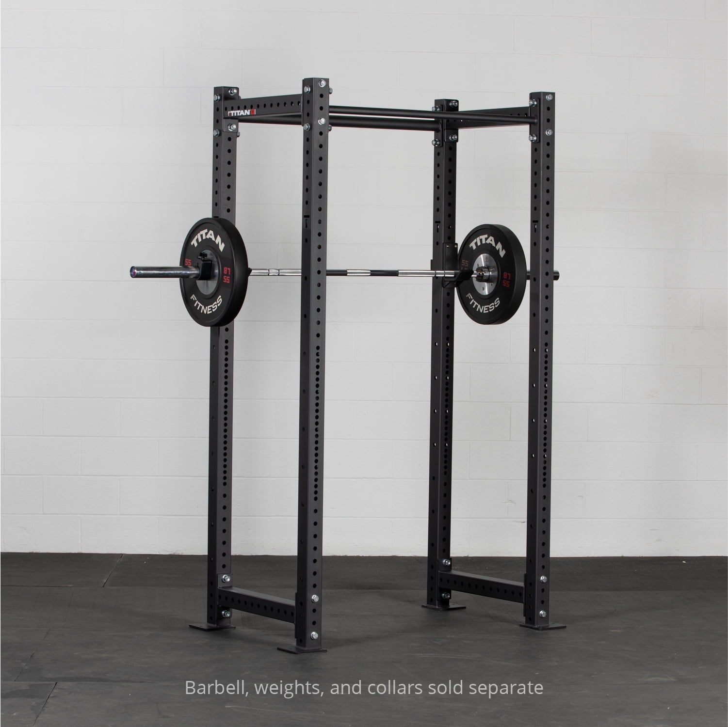 Titan Fitness X-3 Series Tall Bolt-Down Power Rack with Weight Plate Holders 36-in. Depth