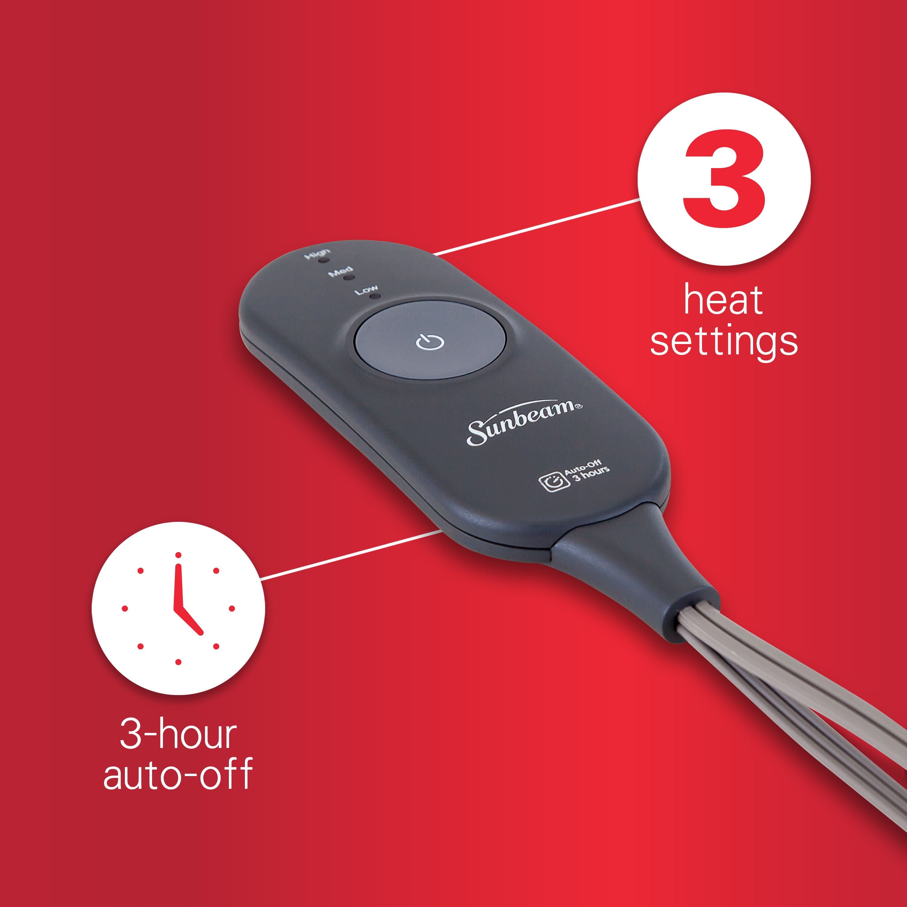 Sunbeam Heated Electric Throw Blanket, Cozy Sherpa, Camouflage, 50