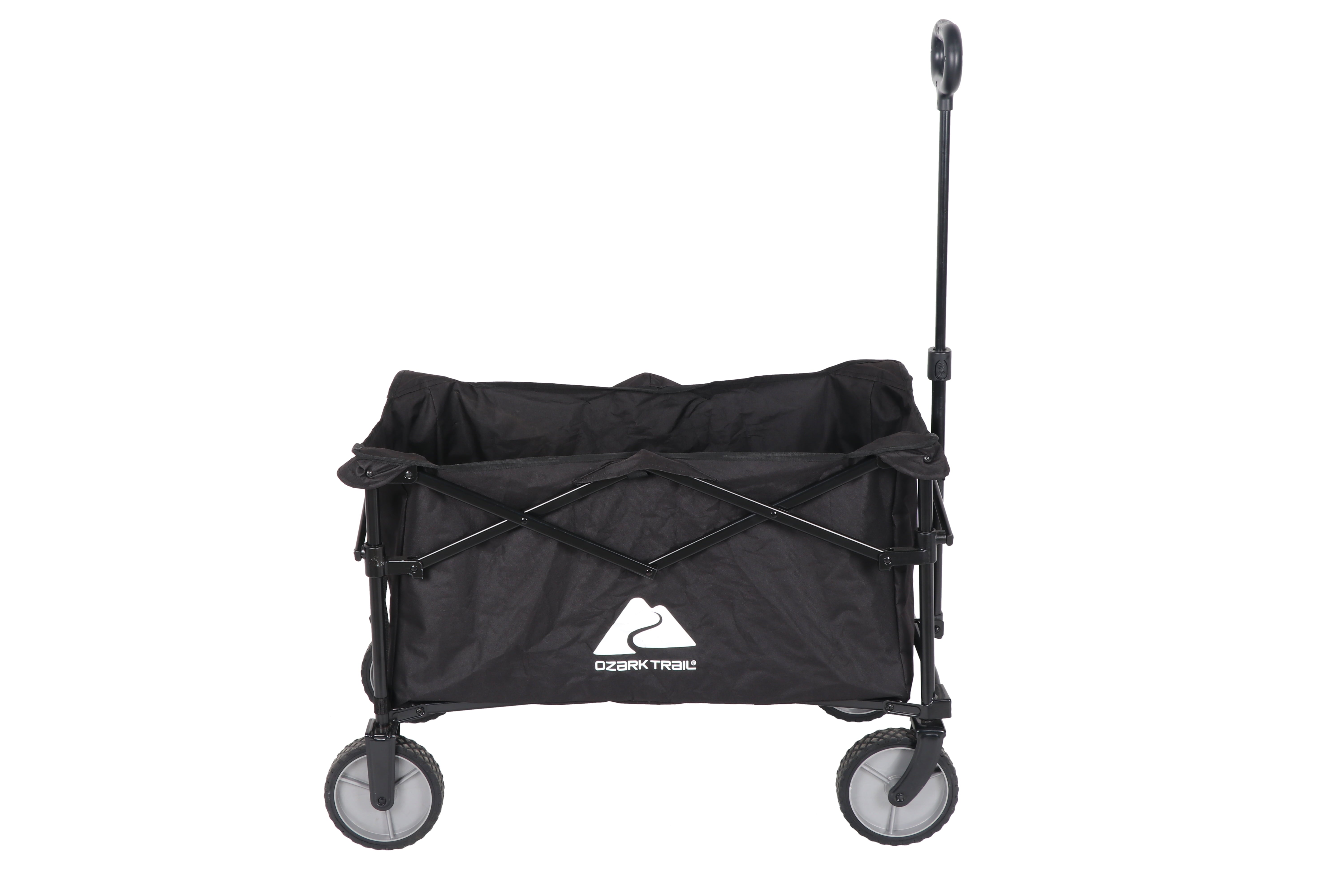 Ozark Trail Multi-Purpose Big Bucket Cart, Black Wagon, 24 inches in Height