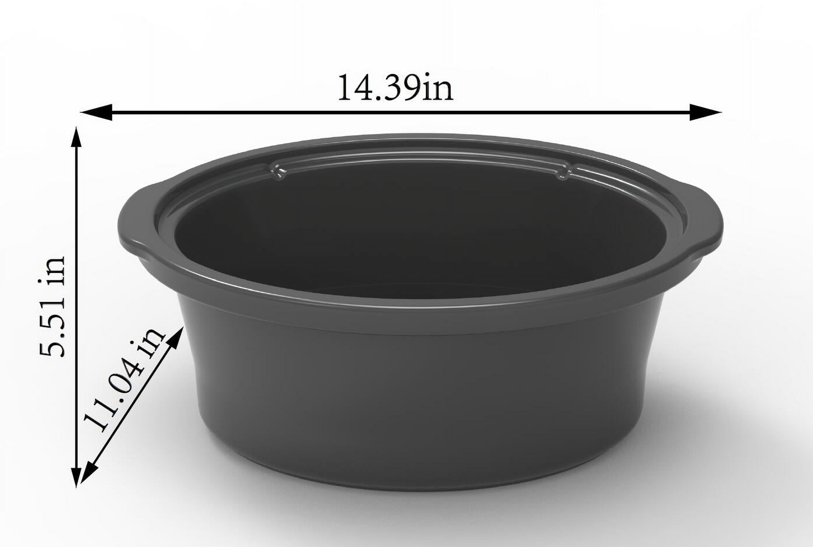 Mainstays 6 Quart Oval Slow Cooker, Stainless Steel Finish, Glass Lid, Model # MS54100112168S