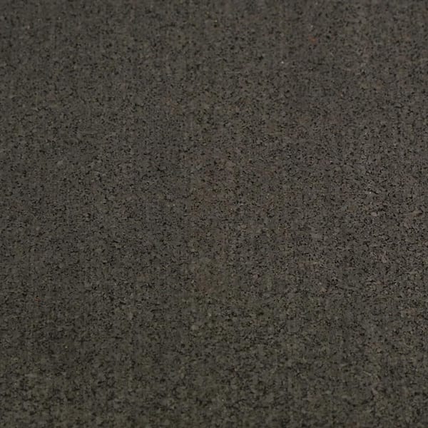 Elliptical Mat 3/16 in. x 48 in. x 84 in. Black Heavy-Duty Rubber Mat